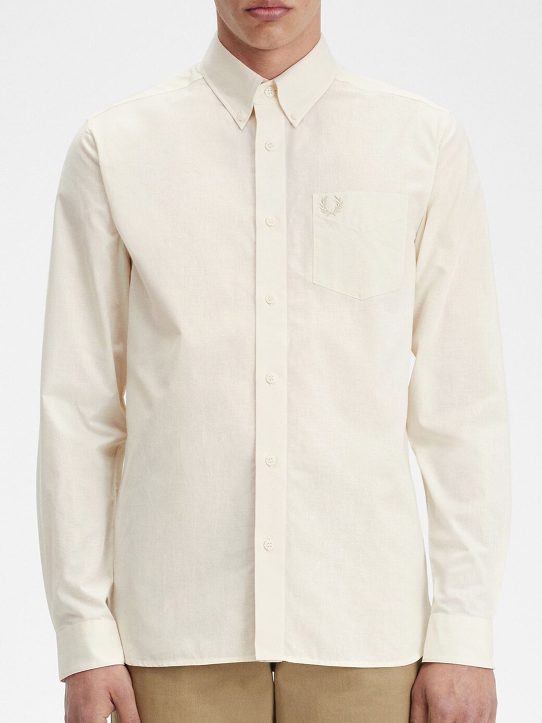 

Fred Perry Slim Fit Cotton Casual Shirt, White