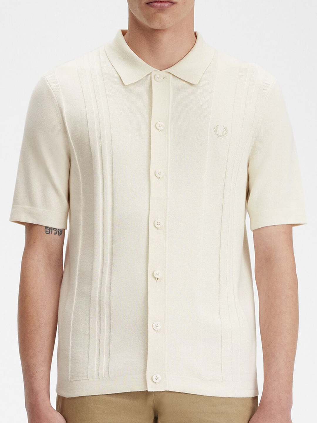 

Fred Perry Slim Fit Cotton Casual Shirt, White