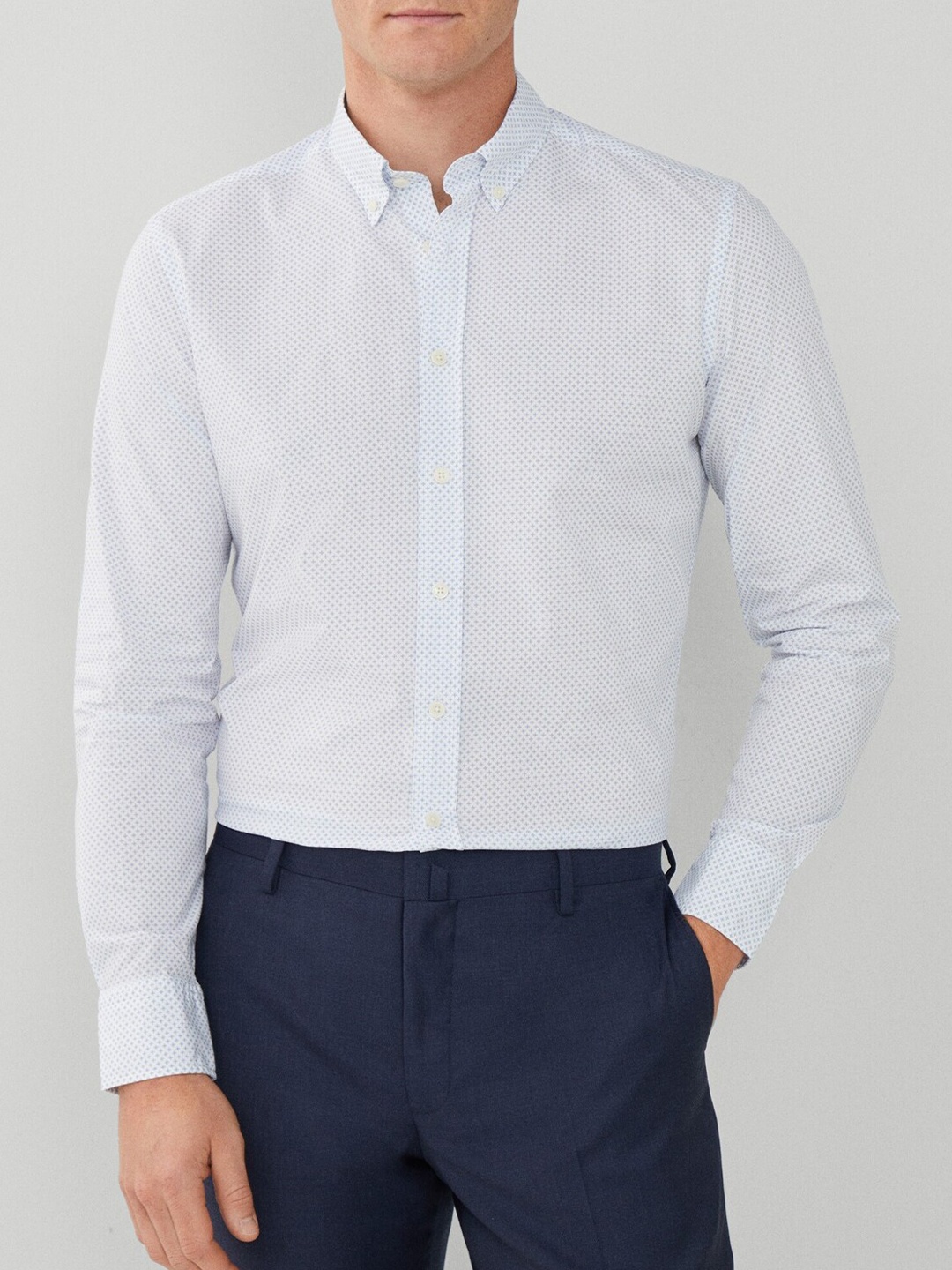 

HACKETT LONDON Slim Fit Cotton Casual Shirt, White