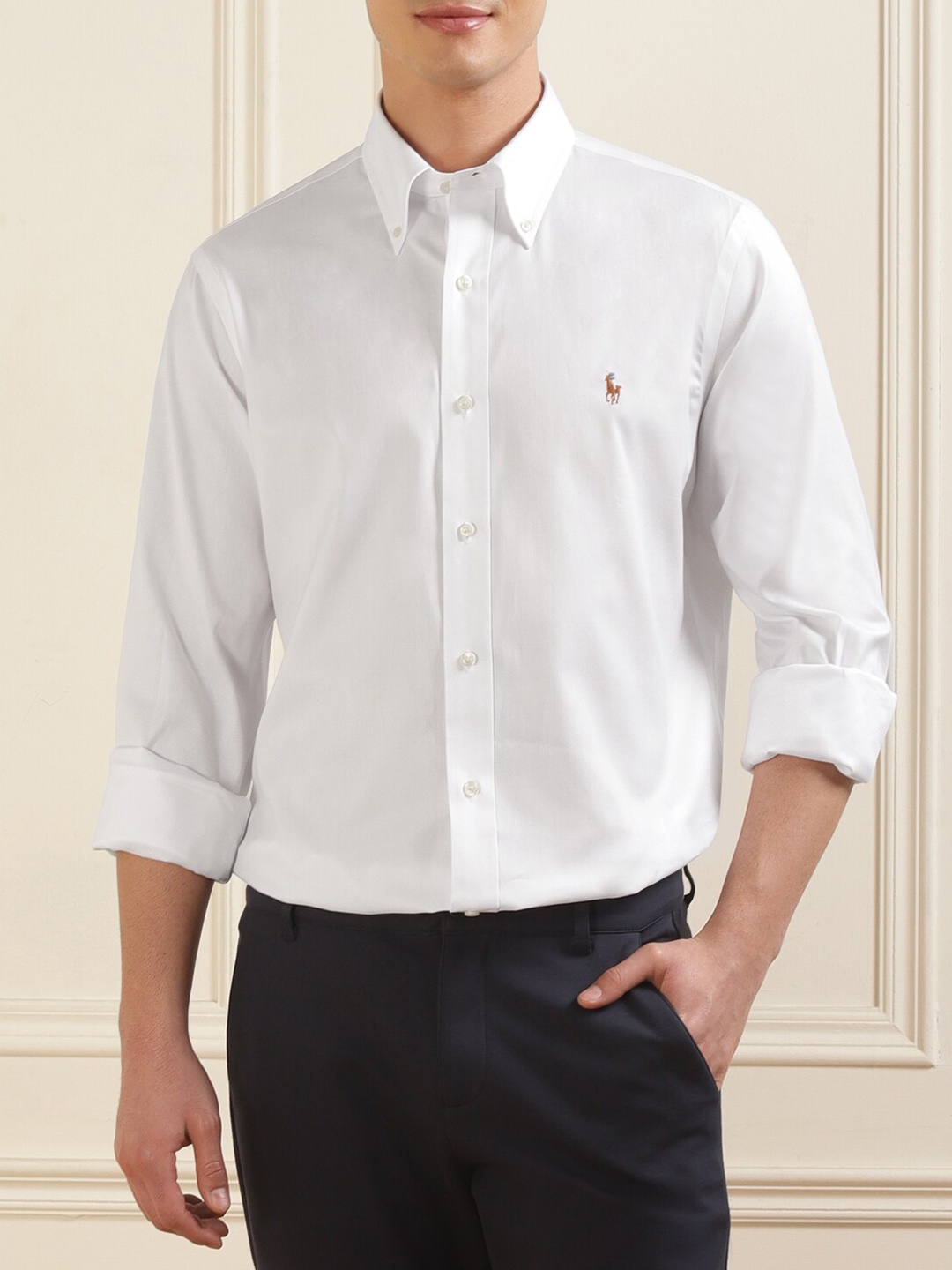 

Polo Ralph Lauren Slim-Fit Cotton Oxford Formal Shirt, White