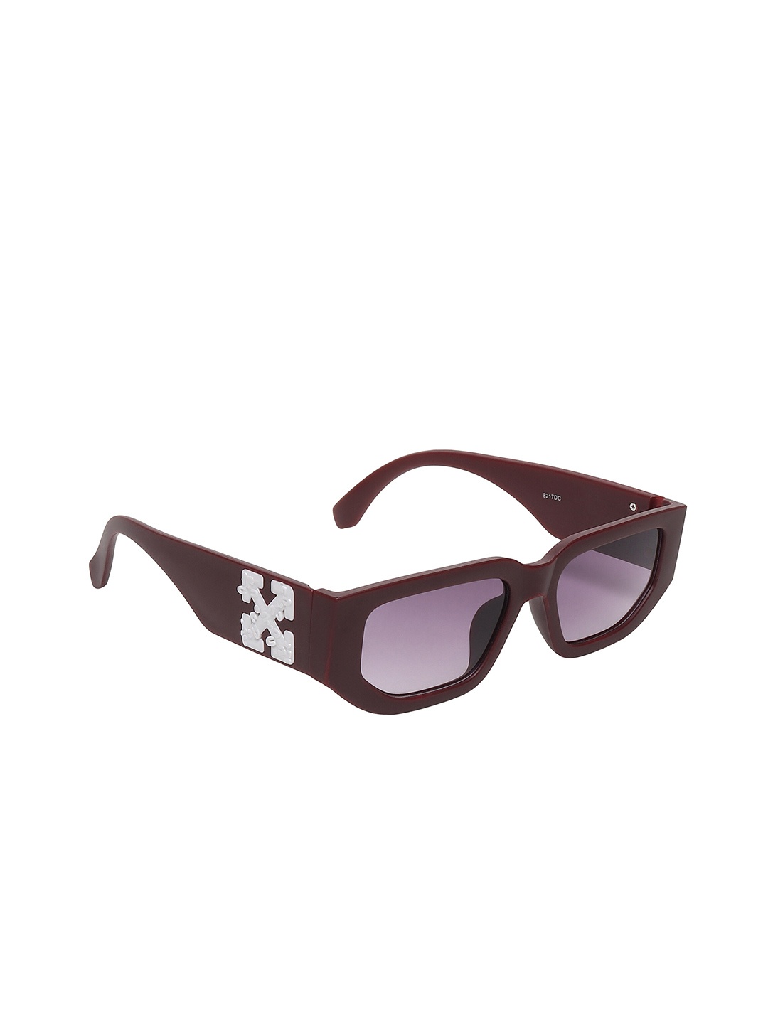 

The Roadster Lifestyle Co. Women Maroon Rectangle Sunglasses With UV Protected Lens