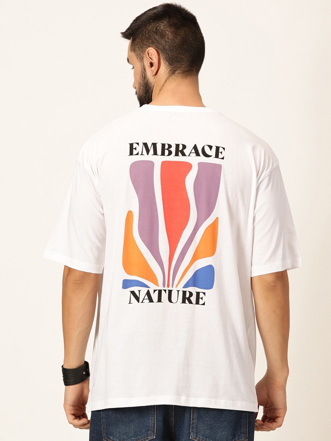 

Thomas Scott Oversized Graphic Printed Cotton Bio Finish T-shirt, White