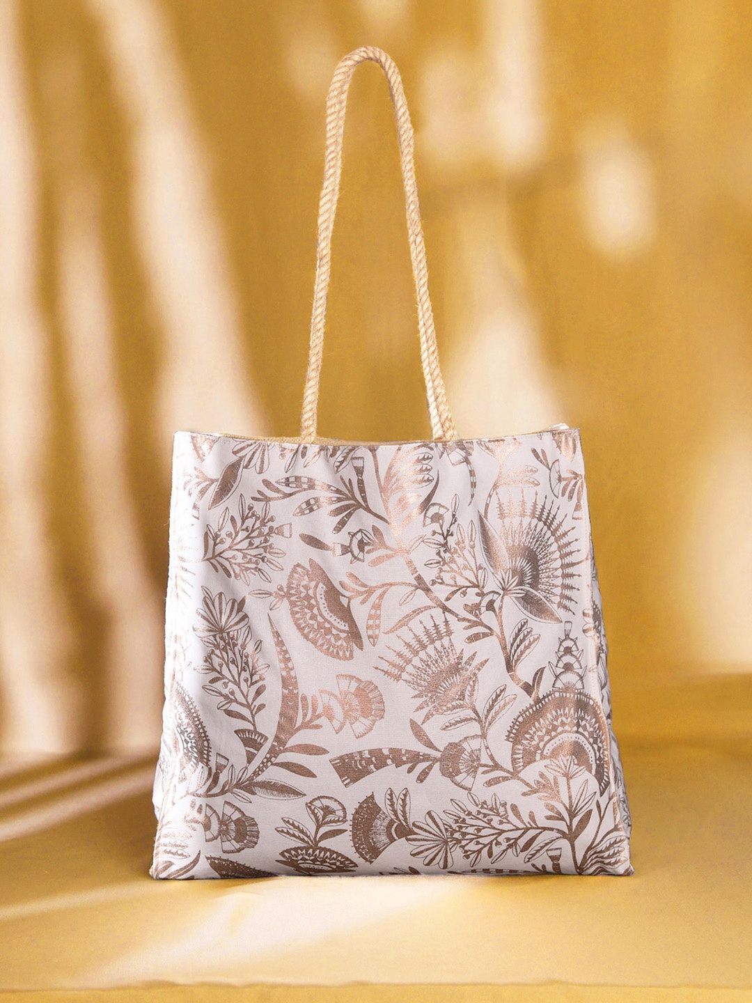 

Accessorize Floral Printed Zip Detail Bucket Shoulder Bag, Rose gold