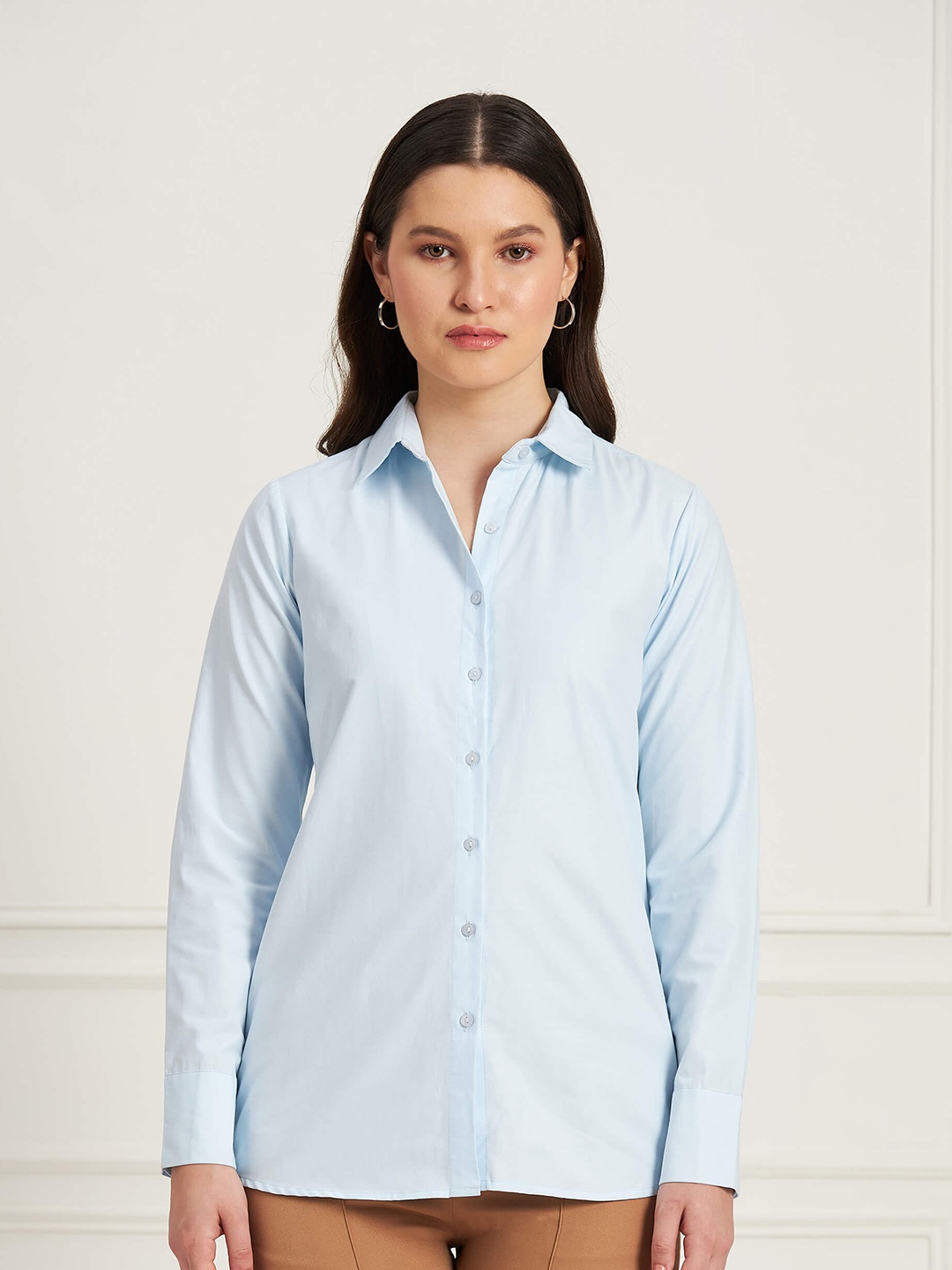 

SALT ATTIRE kapaas Cotton Casual Regular Fit Shirt, Blue