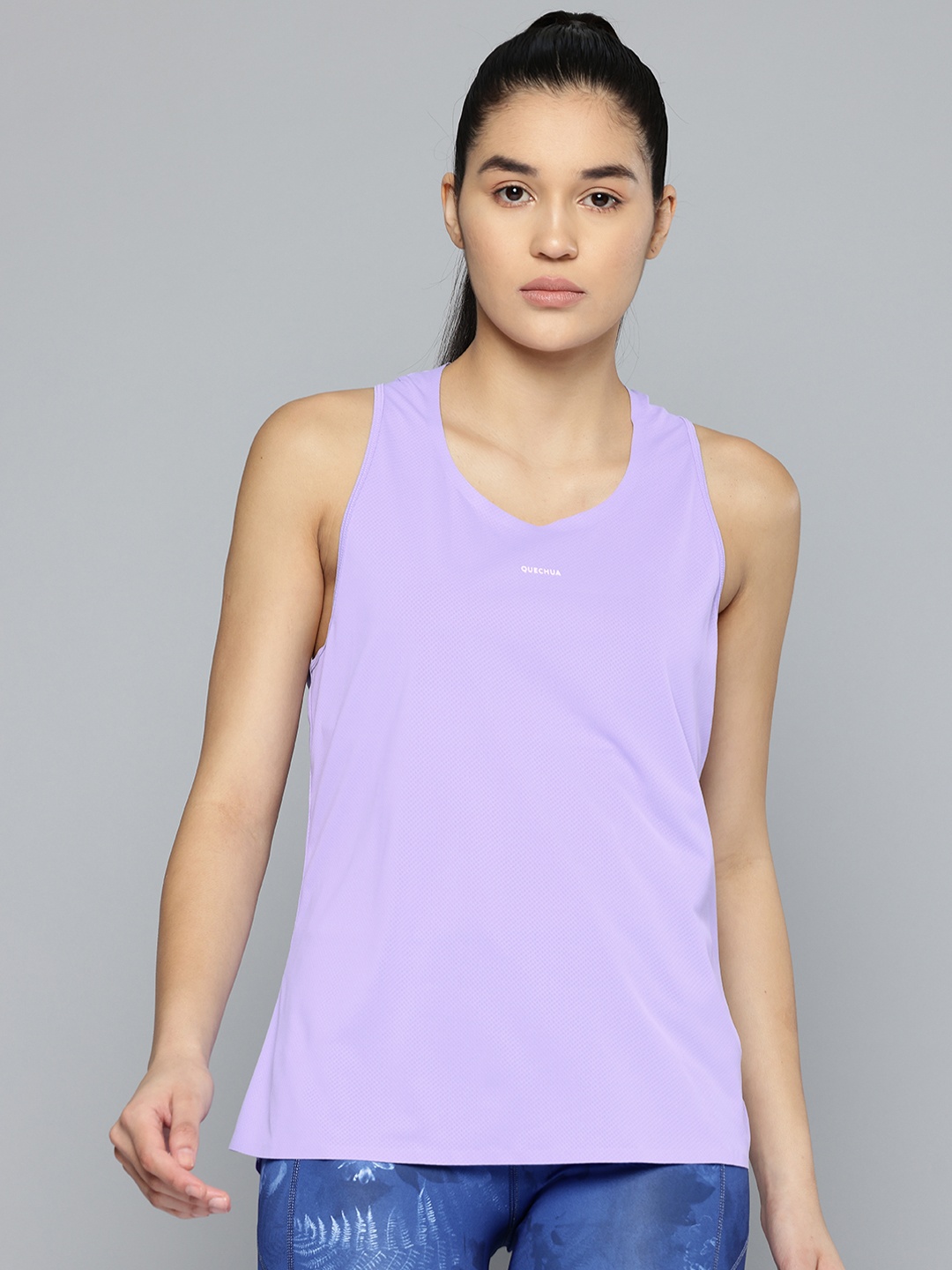 

Quechua By Decathlon Ultra-Light Hiking Tank Top, Lavender