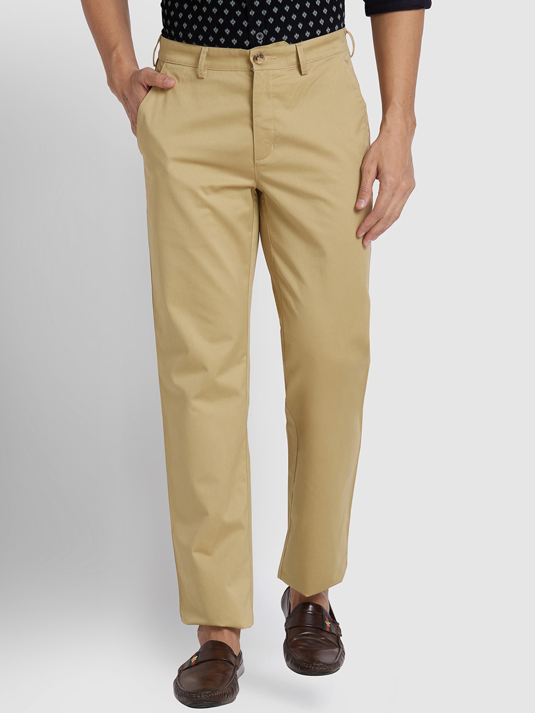 

ColorPlus Men Cotton Trouser, Brown