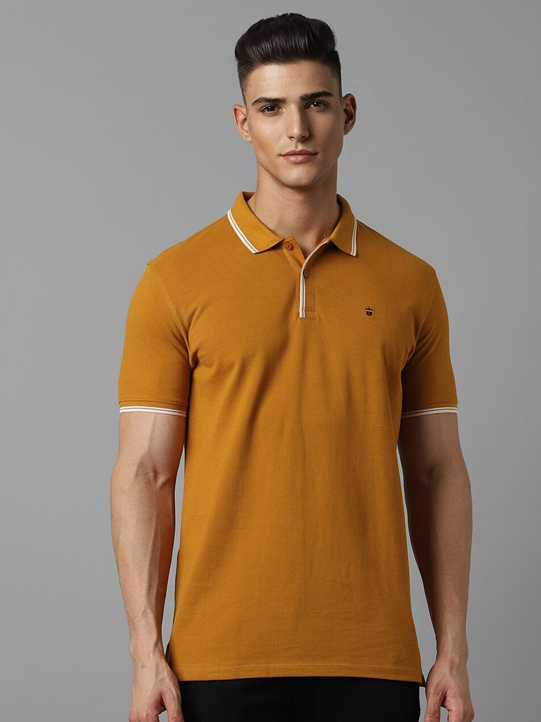 

Louis Philippe Sport Polo Collar Cotton T-shirt, Yellow