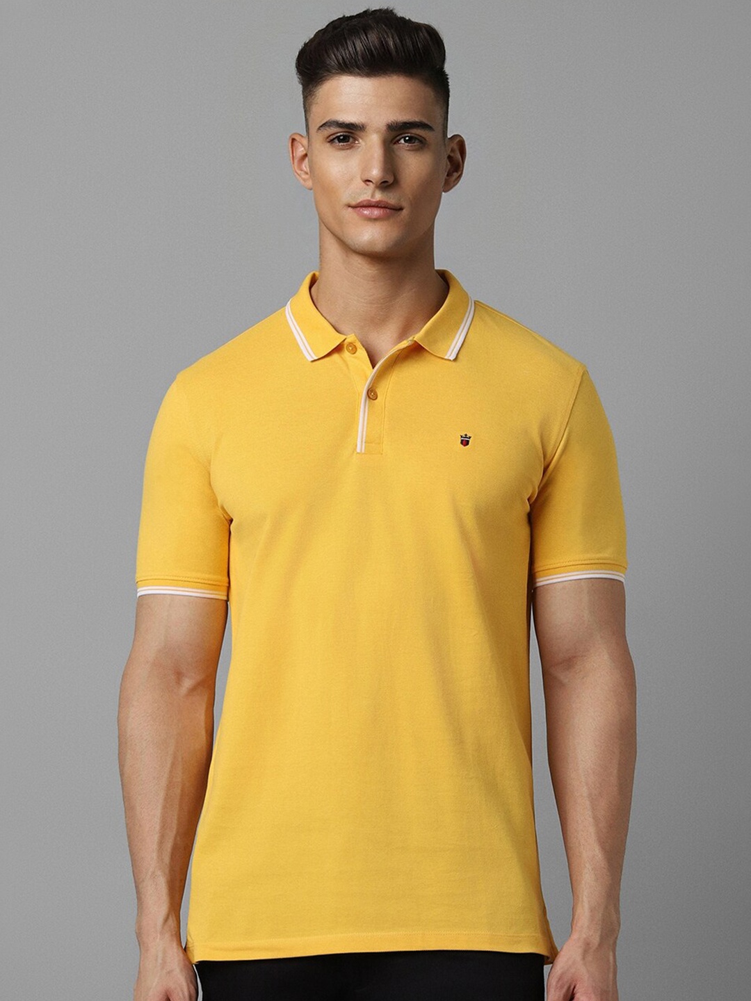 

Louis Philippe Sport Polo Collar Cotton T-shirt, Yellow