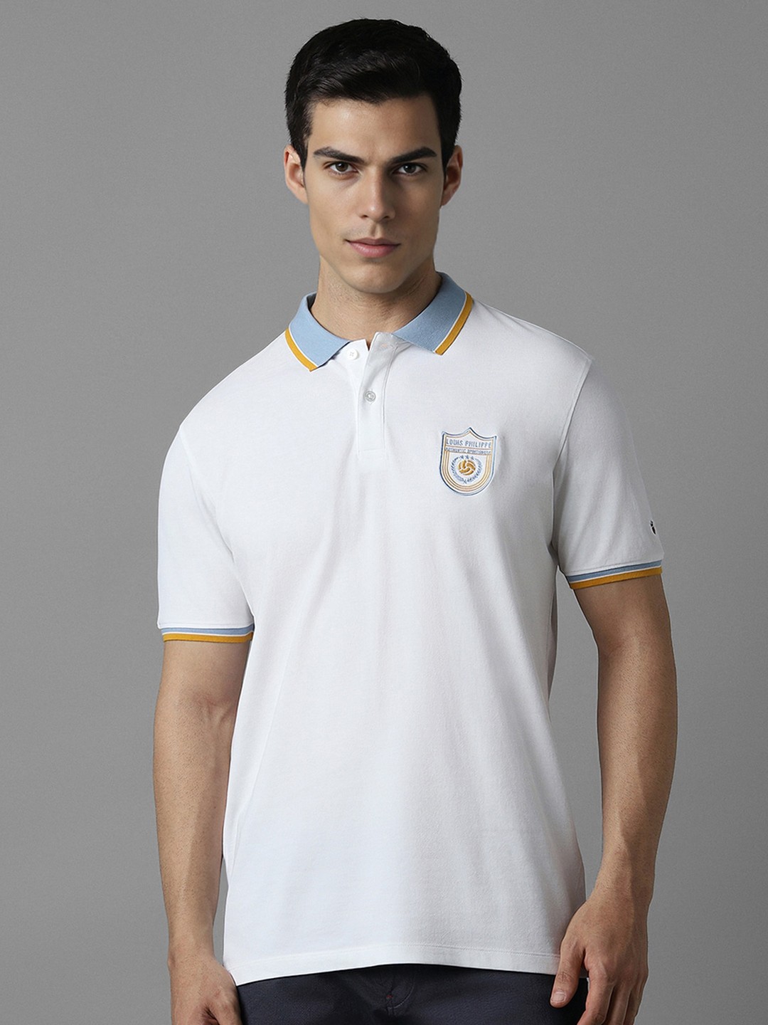 

Louis Philippe Sport Polo Collar Cotton T-shirt, White