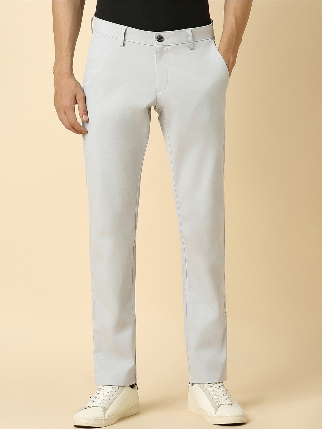

Allen Solly Slim Fit Cotton Chinos Trousers, Grey
