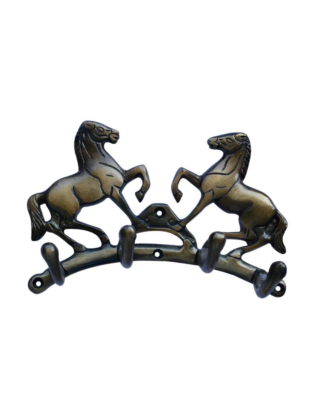 

Aakrati Black & Brown Horse Design Aluminum Key Holder