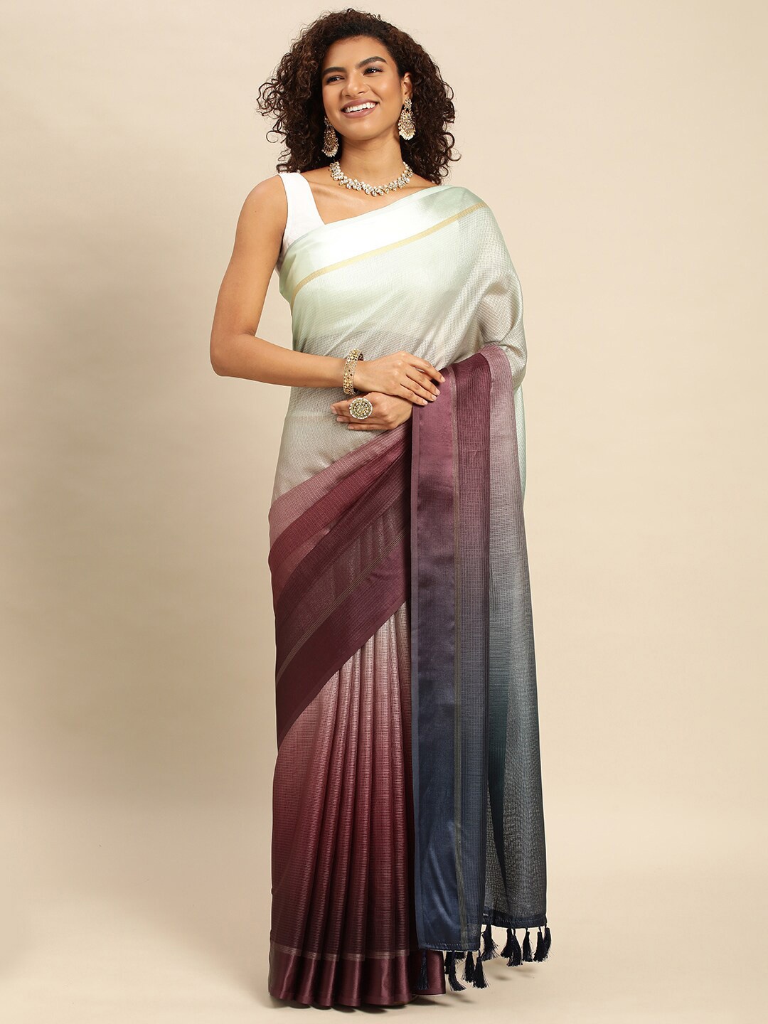 

PATLIPALLU Tie and Dye Art Silk Saree, Green