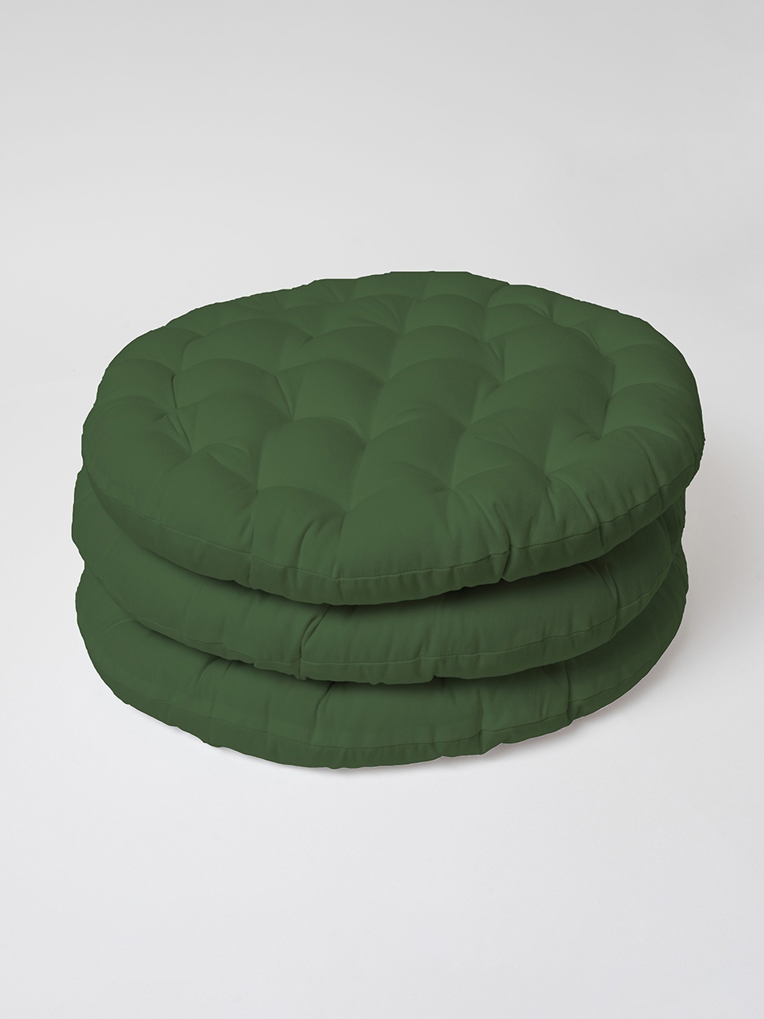 

SKANDA FAB Green 3 Pieces Pure Cotton Floor Cushion