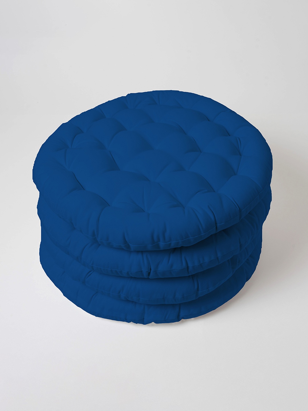 

SKANDA FAB Blue 4 Pieces Pure Cotton Floor Cushion