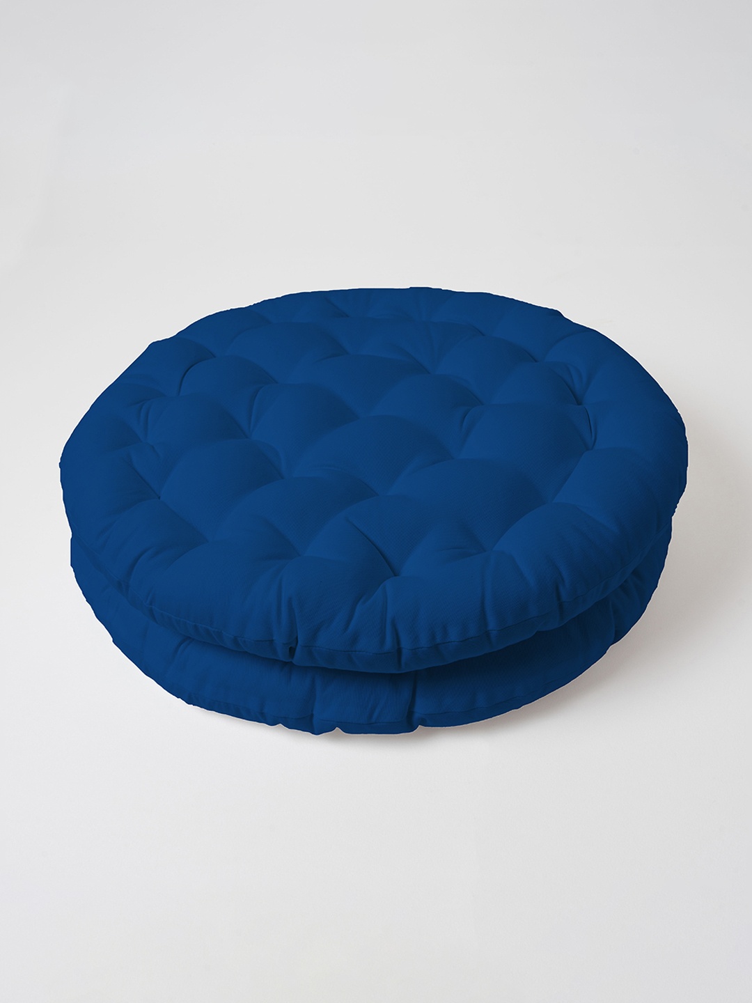 

SKANDA FAB Blue 2 Pieces Pure Cotton Floor Cushions