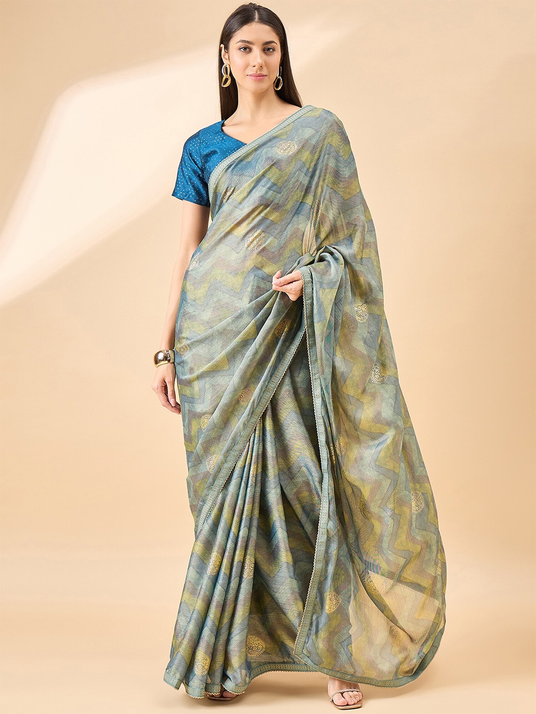 

Anouk Brasso Saree, Green