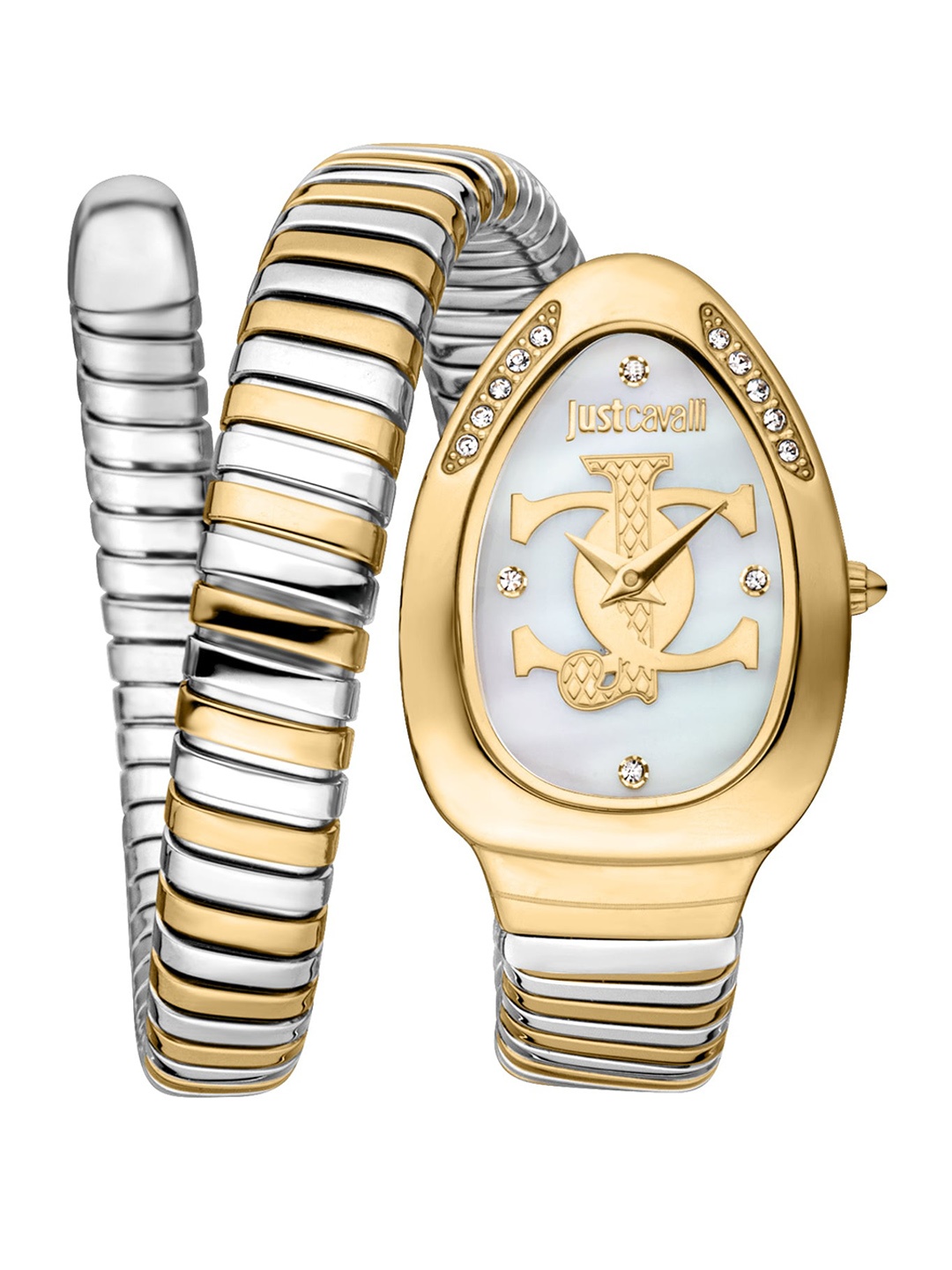 

Just Cavalli Women Embellished Analogue Watch JC1L227M0065, Silver