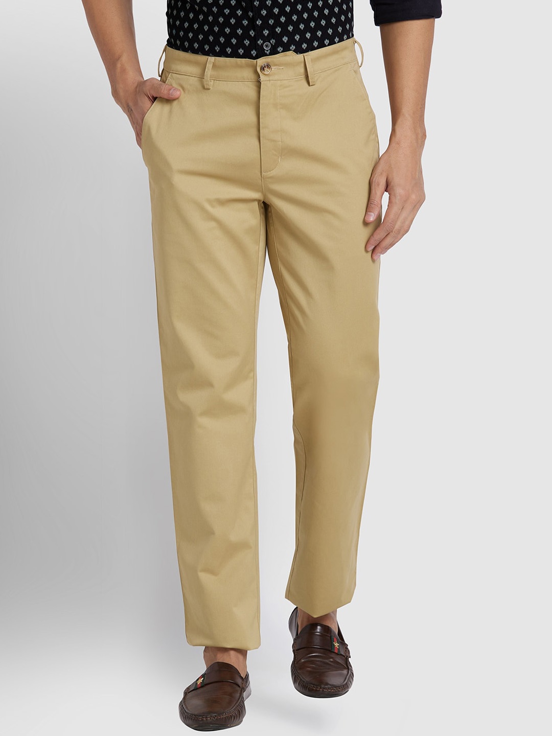 

ColorPlus Men Cotton Trouser, Brown