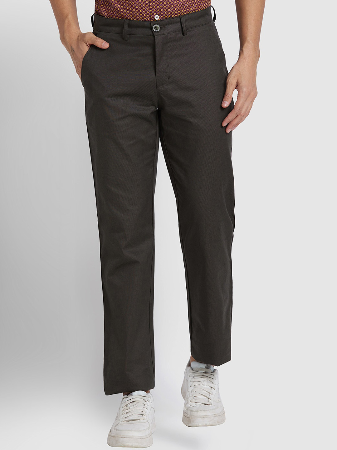 

ColorPlus Men Cotton Trouser, Green