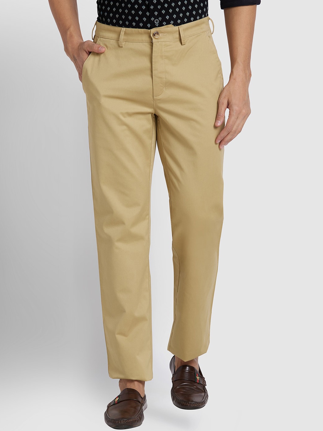 

ColorPlus Men Cotton Trouser, Brown