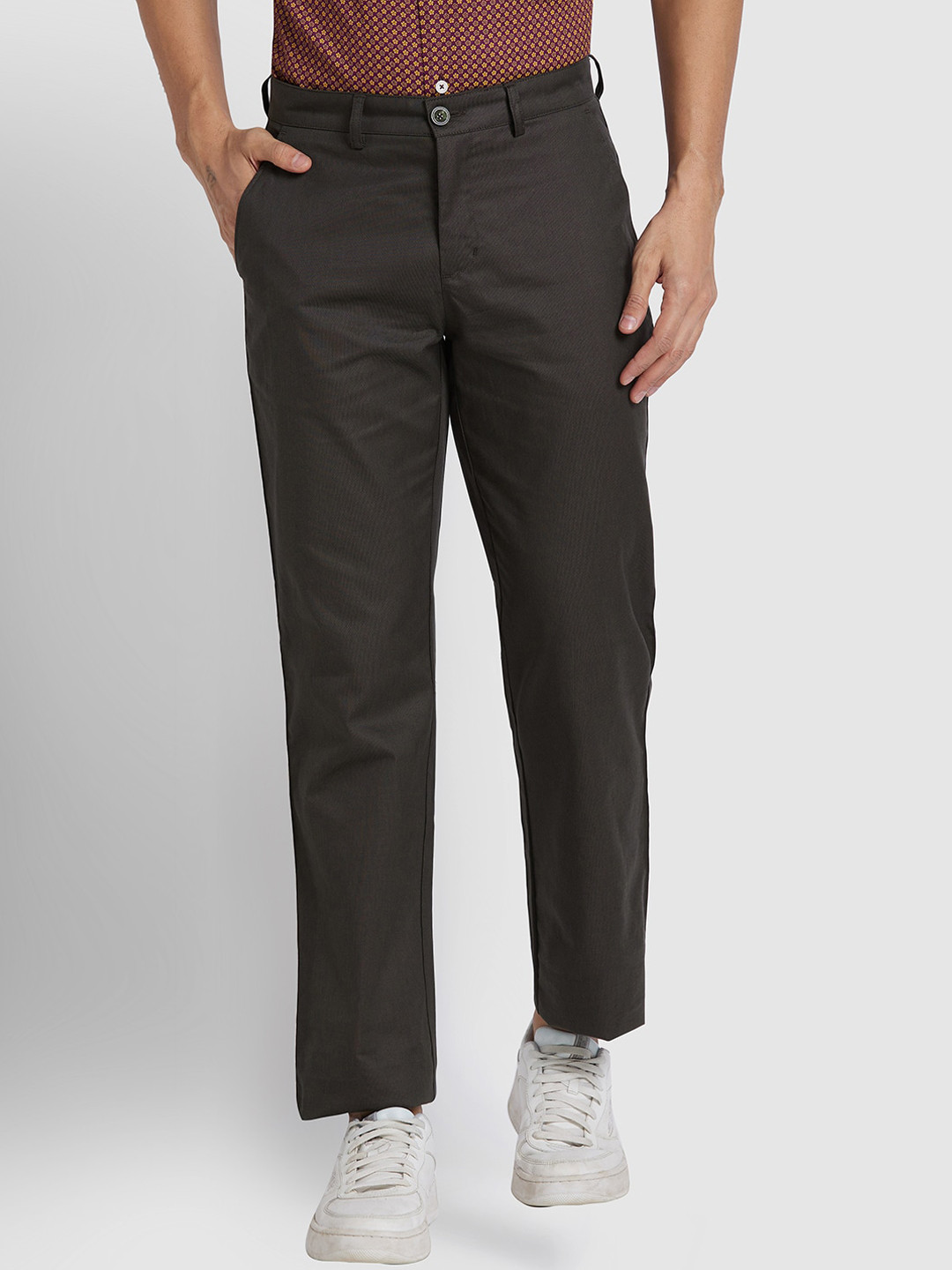 

ColorPlus Men Cotton Trouser, Green