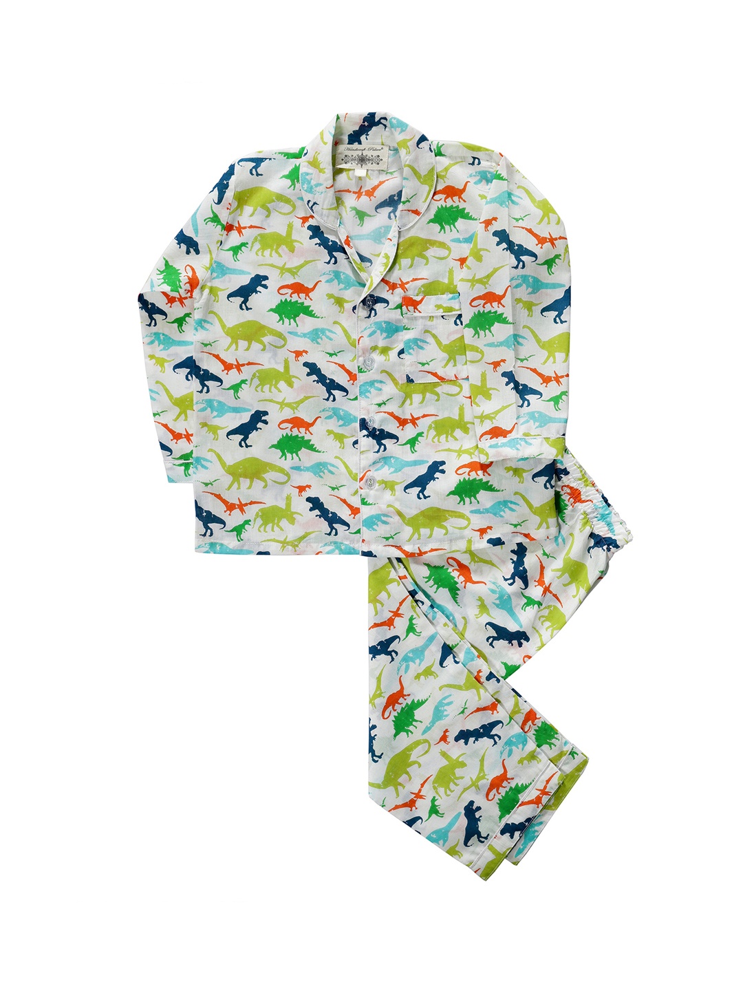 

HANDICRAFT PALACE Unisex Kids Printed Night suit, White