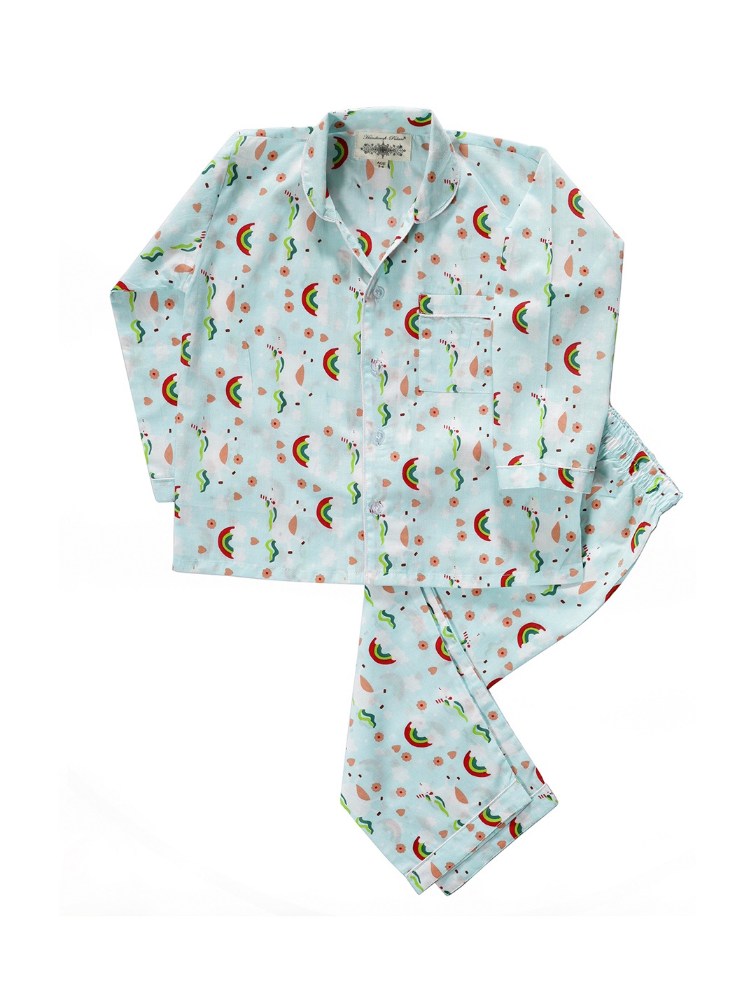 

HANDICRAFT PALACE Unisex Kids Printed Night suit, Blue
