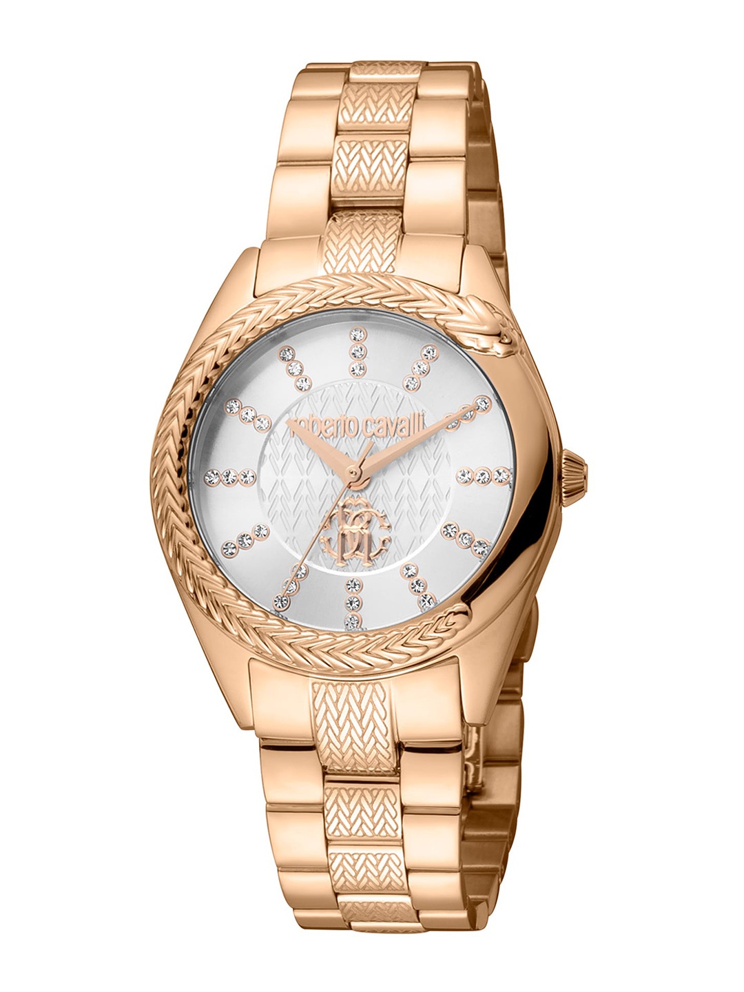 

Roberto Cavalli Women Stainless Steel Bracelet Style Straps Analogue Watch RC5L038M0075, Rose gold