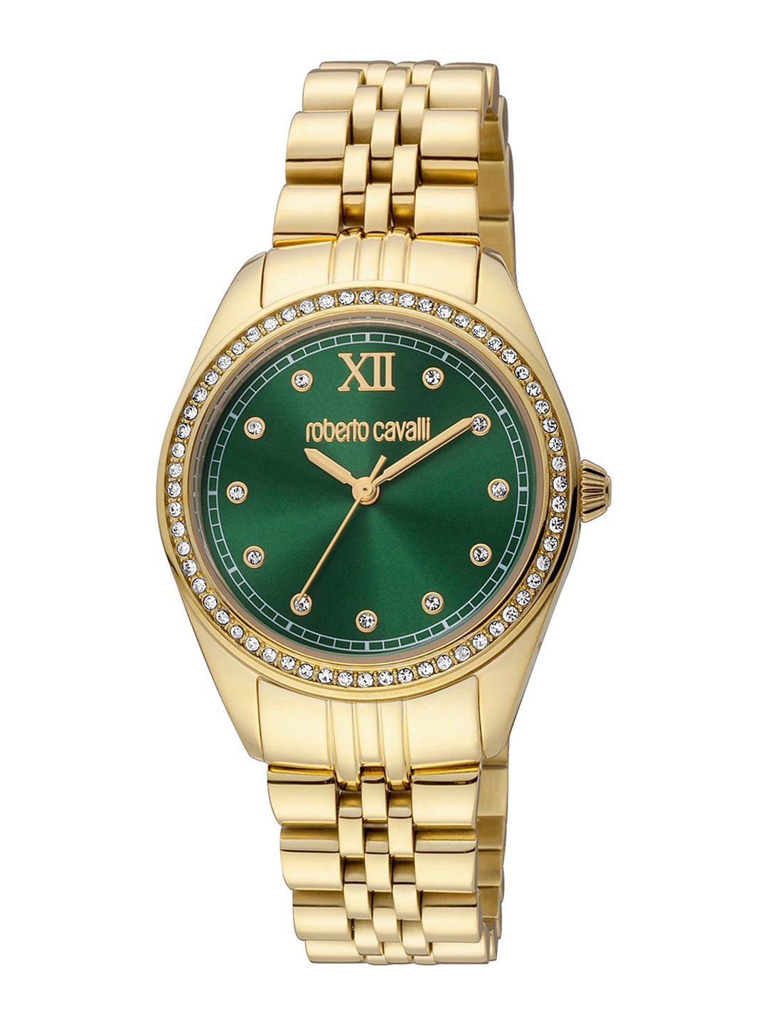 

Roberto Cavalli Women Stainless Steel Dial Analogue Watch RC5L036M0065, Gold