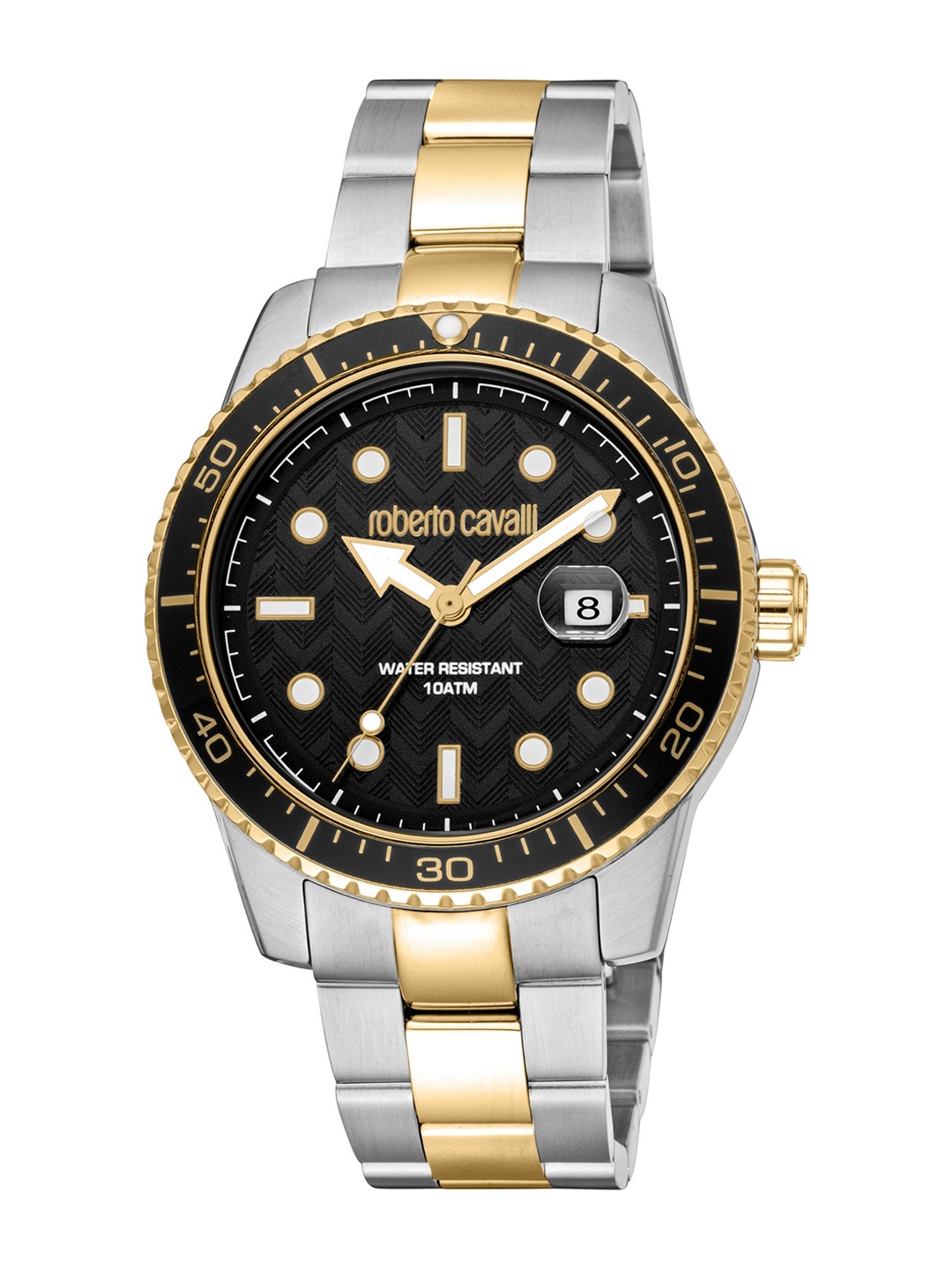 

Roberto Cavalli Men Stainless Steel Bracelet Style Straps Analogue Watch RC5G084M0045, Silver