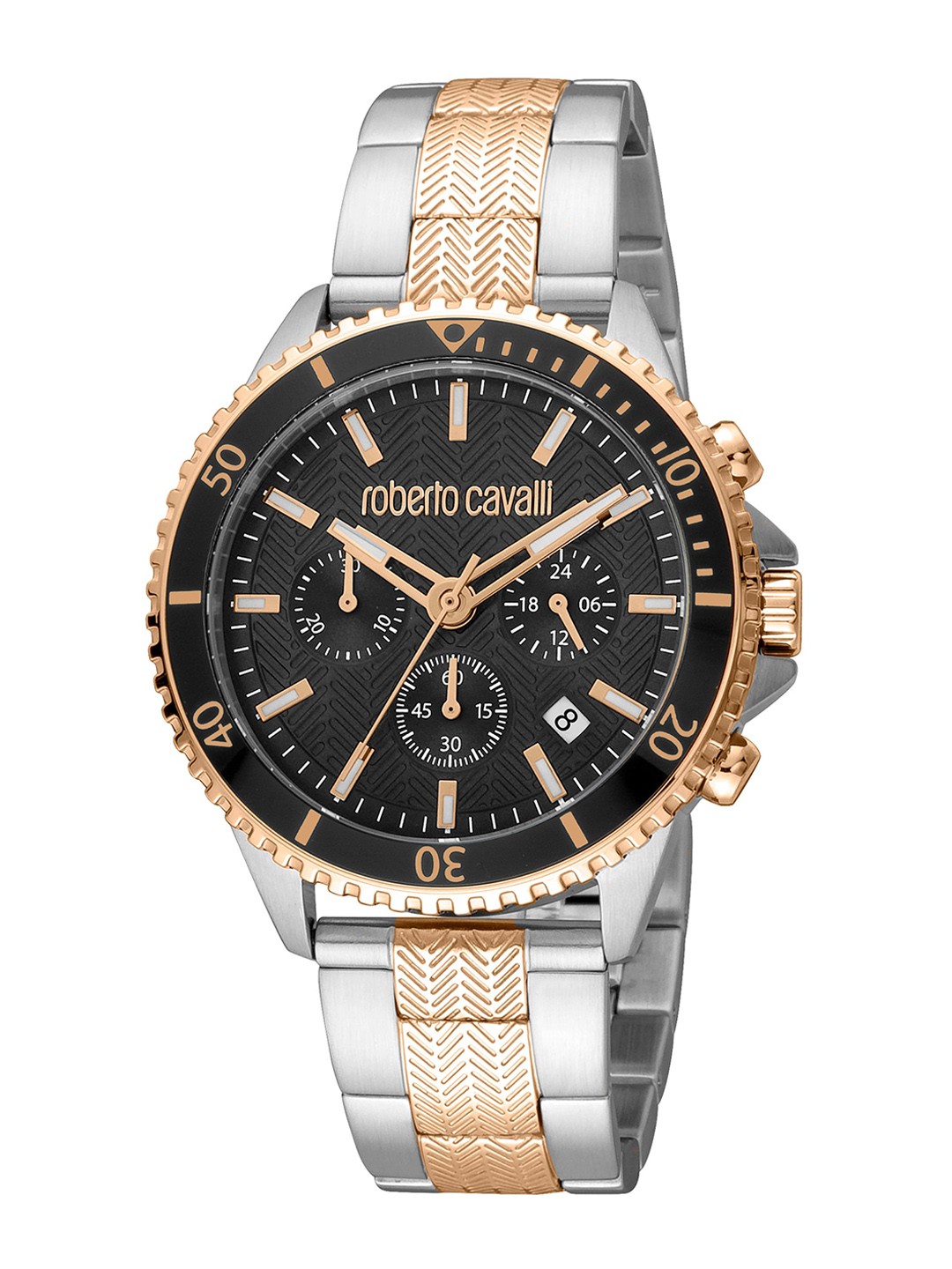 

Roberto Cavalli Men Stainless Steel Bracelet Style Straps Analogue Watch RC5G049M0085, Silver