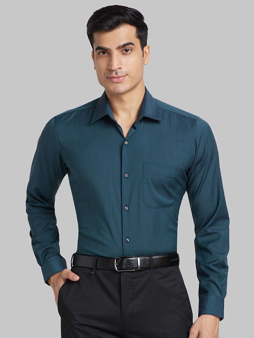 

Raymond Contemporary-Fit Formal Shirt, Green