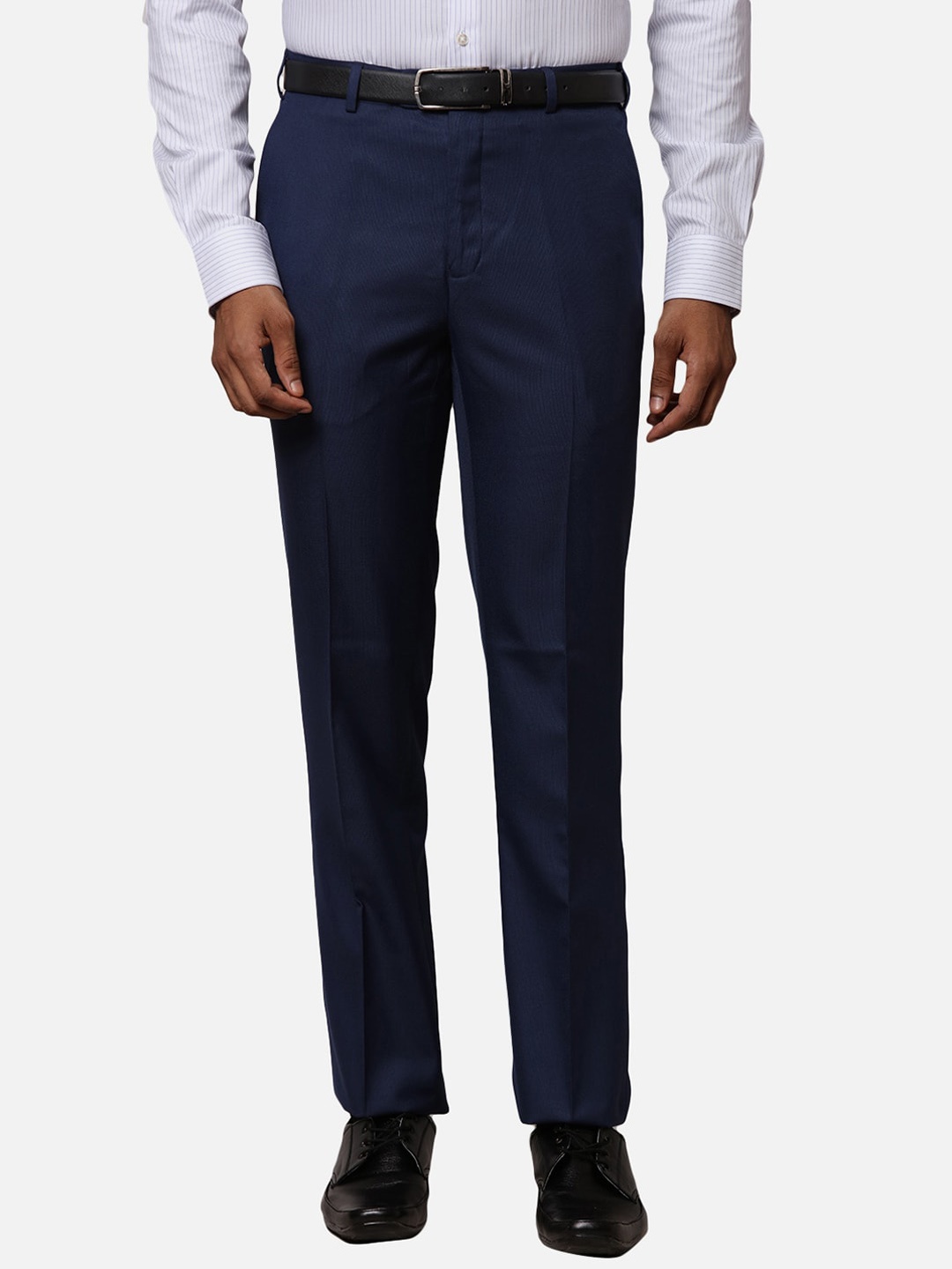 

Raymond Men Contemporary-Fit Formal Trouser, Blue