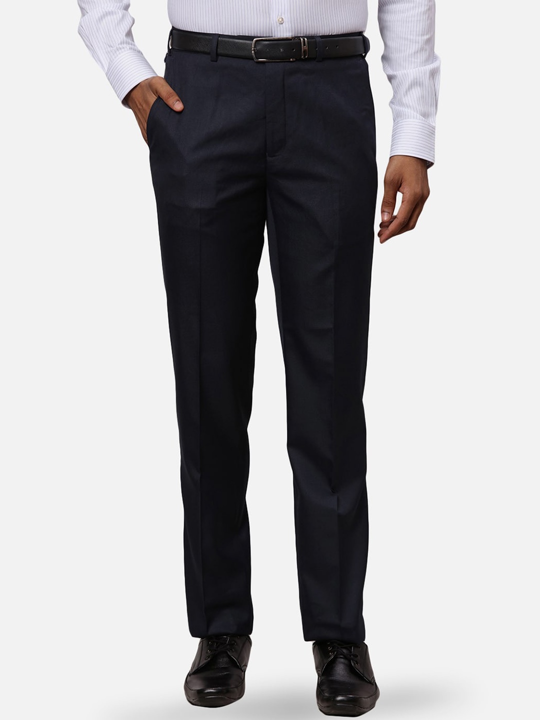

Raymond Men Contemporary-Fit Formal Trouser, Blue