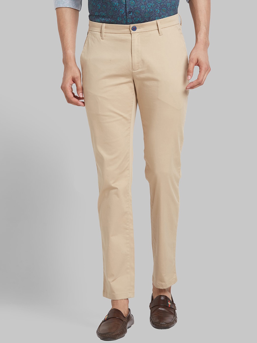

Raymond Slim Fit Chino Trousers, Beige