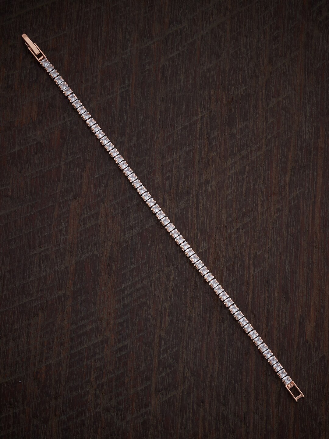 

Kushal's Fashion Jewellery Women Cubic Zirconia Rose Gold-Plated Armlet Bracelet