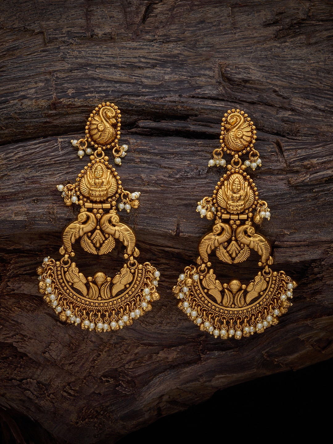 

Kushal's Fashion Jewellery Gold-Plated Beads Beaded Contemporary Drop Earrings