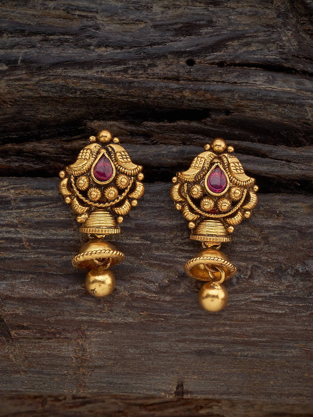 

Kushal's Fashion Jewellery Gold-Plated 92.5 Pure Silver Classic Drop Earrings