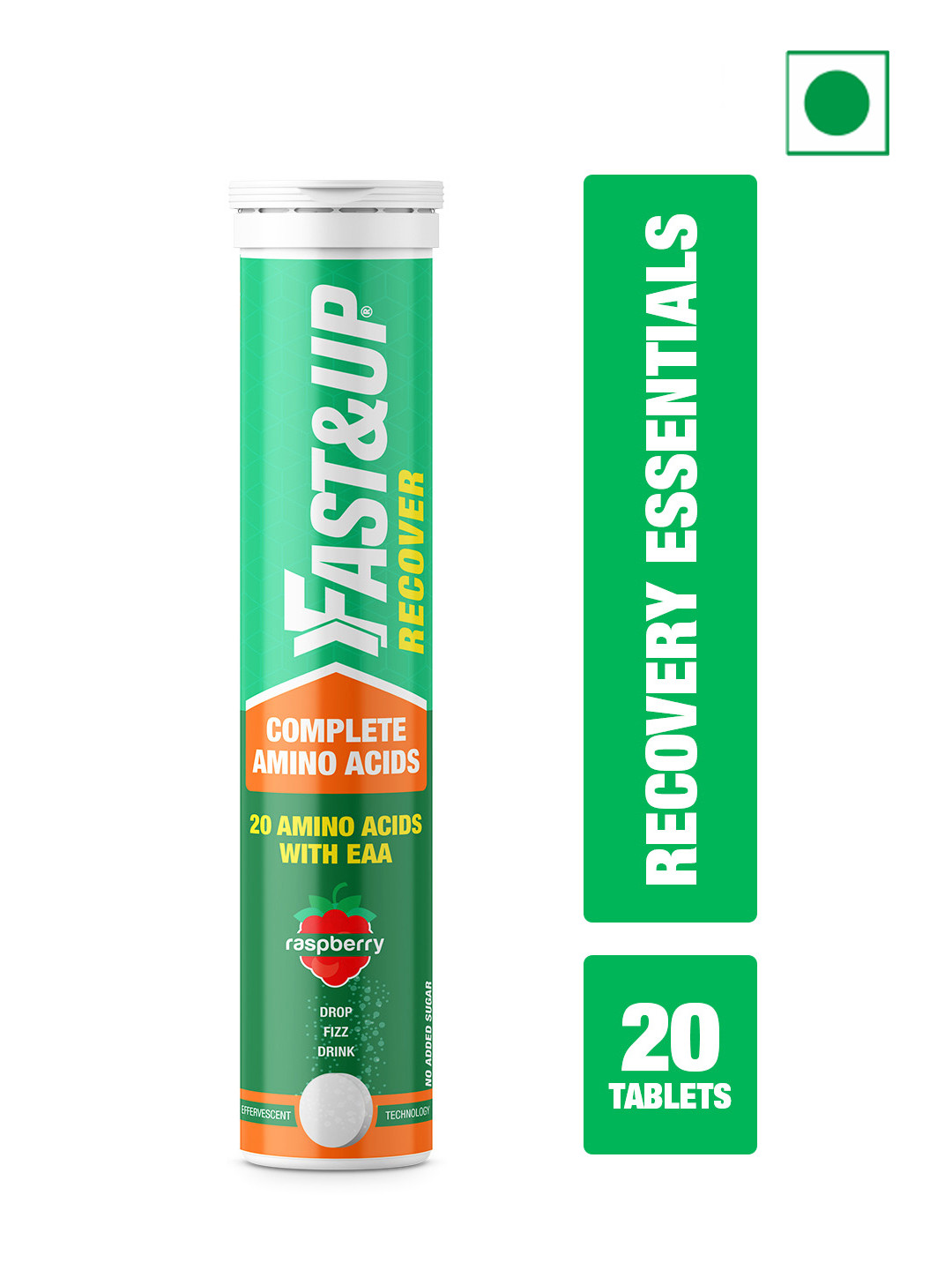

FAST&UP Recover Essential Amino Acid Tablets For Muscle Recovery - 20 Tablets, White