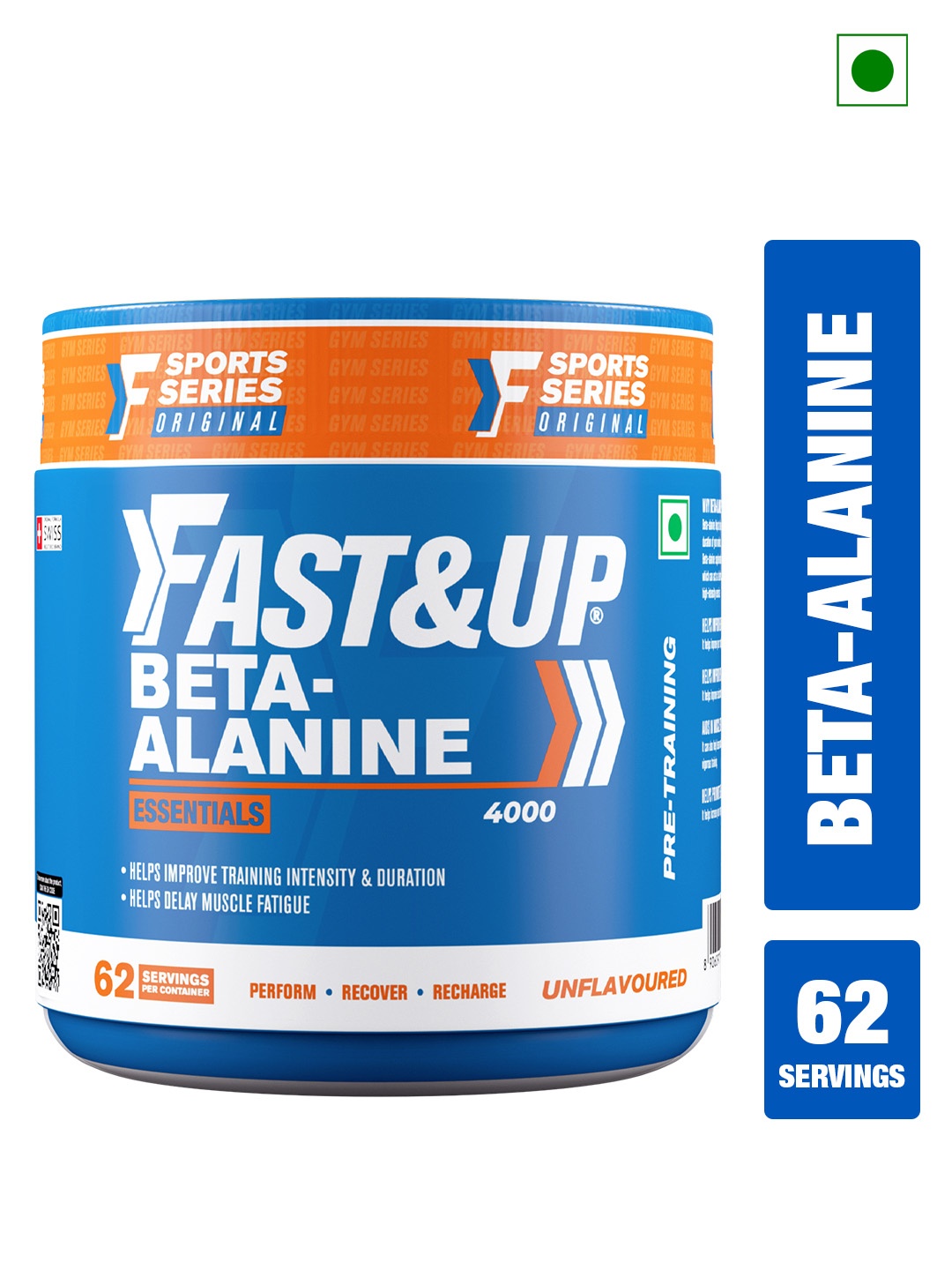 

FAST&UP Beta-Alanine Essentials To Helps Increase Workout Capacity - 250g, White