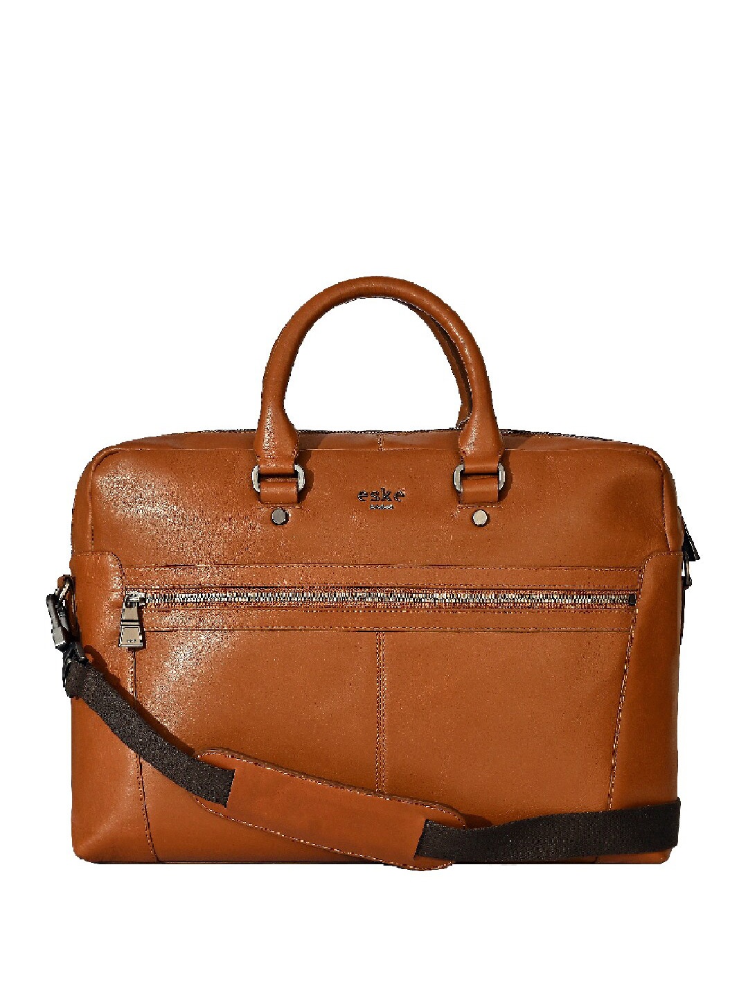 

Eske Unisex Leather Laptop Bag, Tan