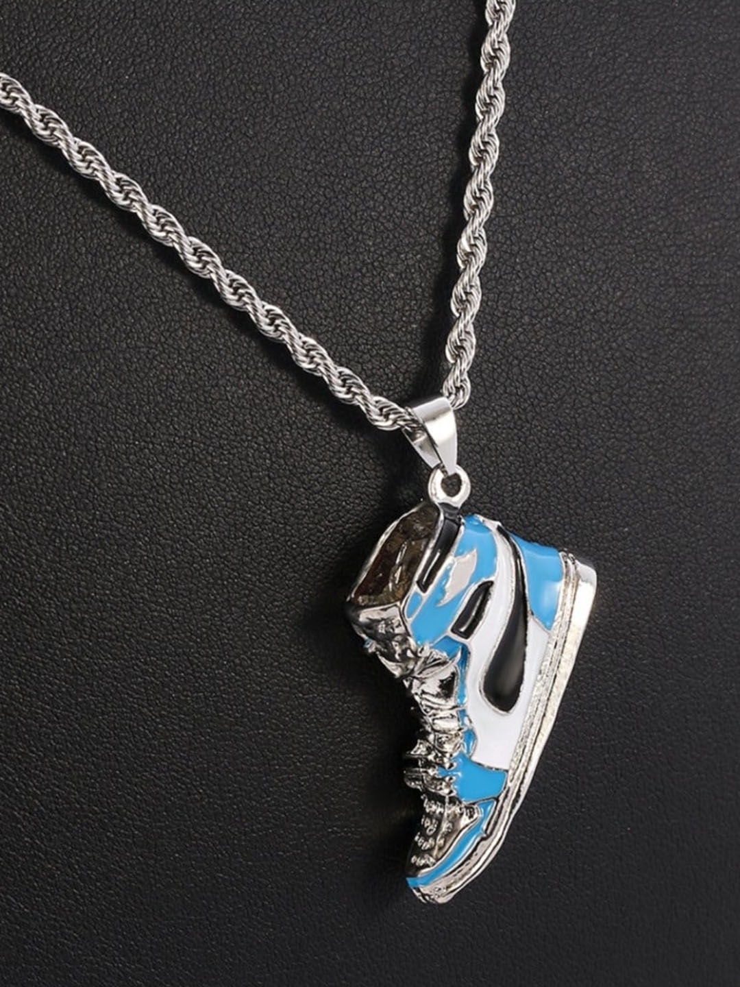 

SALTY Men Stainless Steel Contemporary Pendants with Chains, Blue