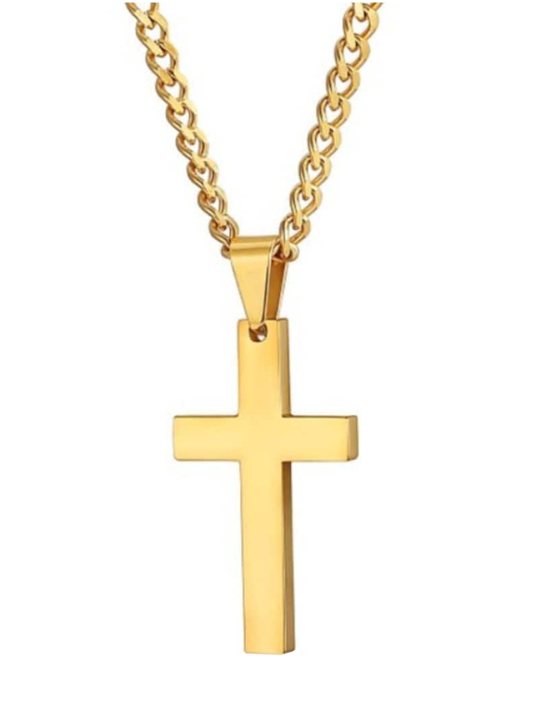 

SALTY Men Stainless Steel Contemporary Pendant with Chain, Gold