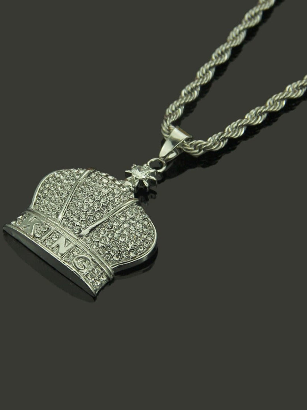 

SALTY Stainless Steel Quirky Pendant With Chain, Silver