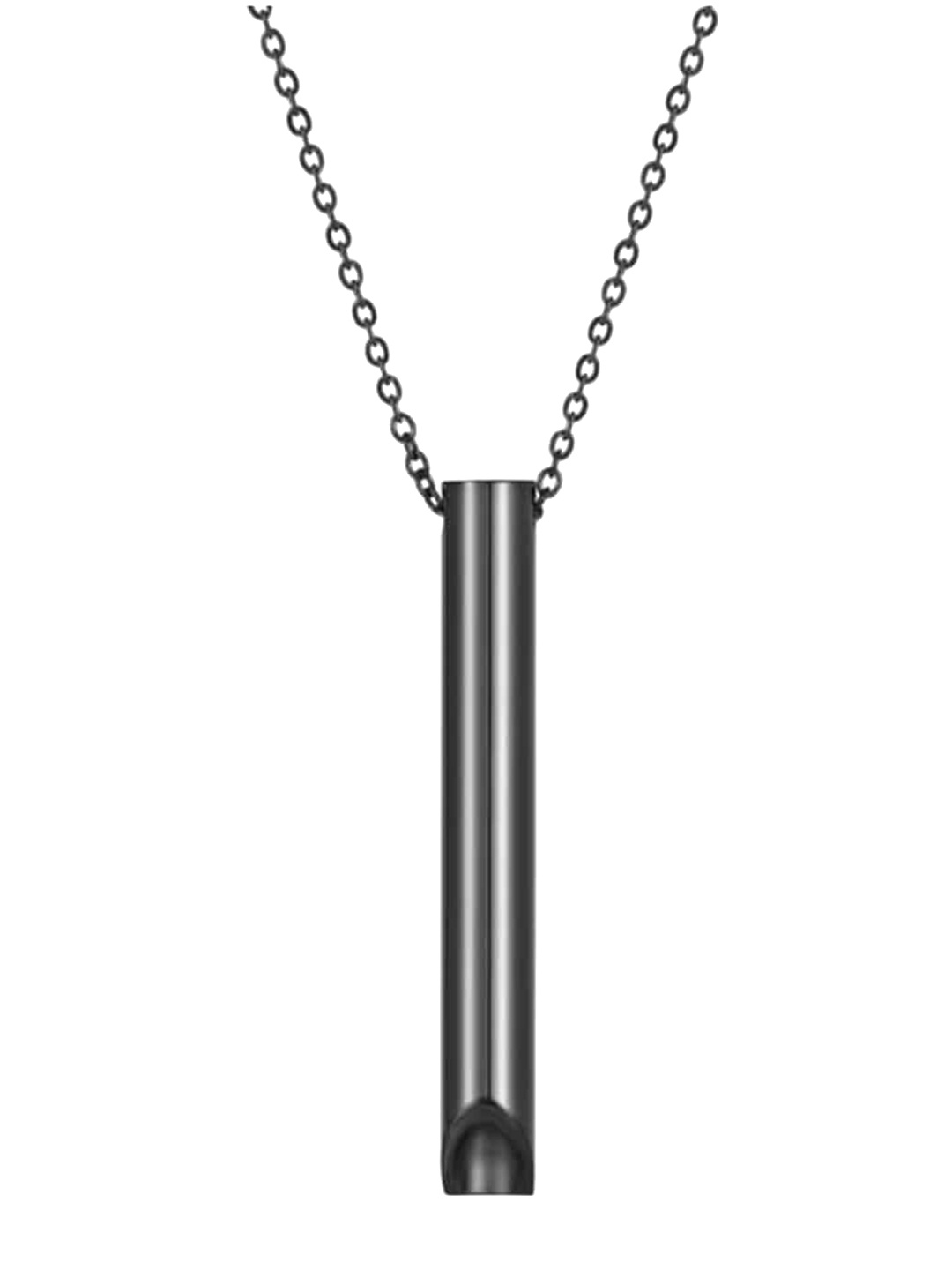 

SALTY Stainless Steel Contemporary Pendant With Chain, Silver