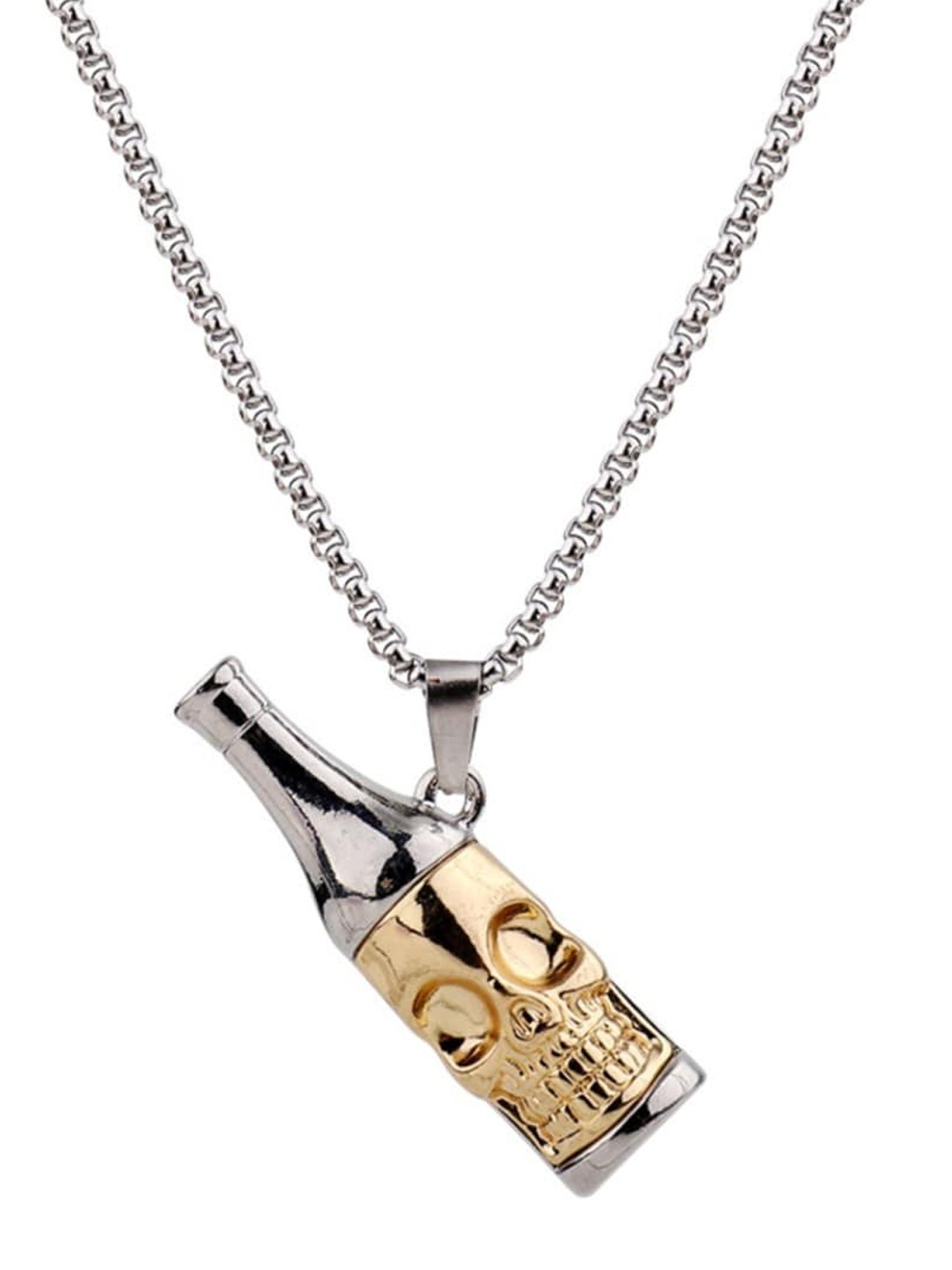 

SALTY Silver-Plated Stainless Steel Contemporary Pendant With Chain