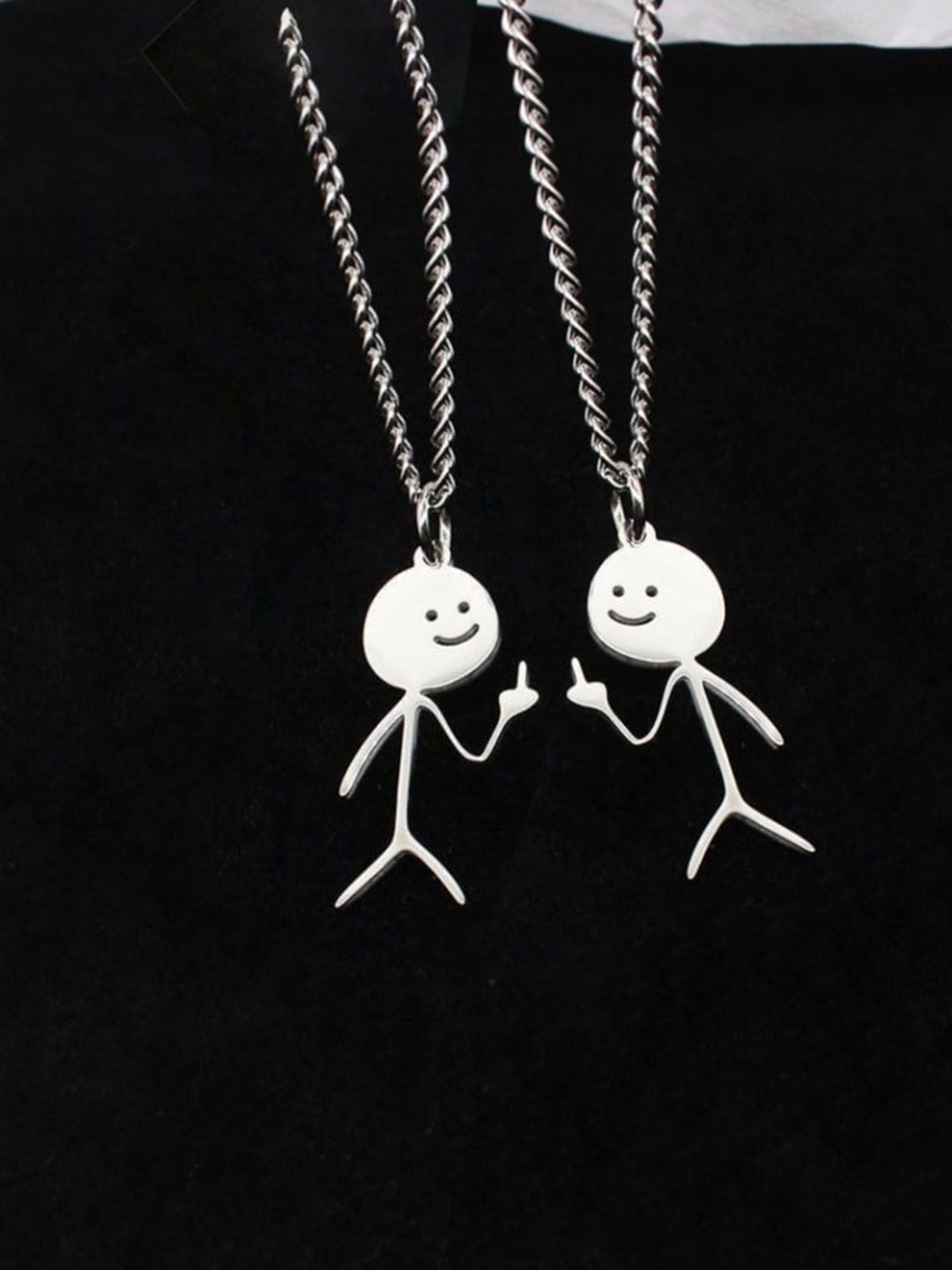 

SALTY Quirky Pendants with Chains, Silver