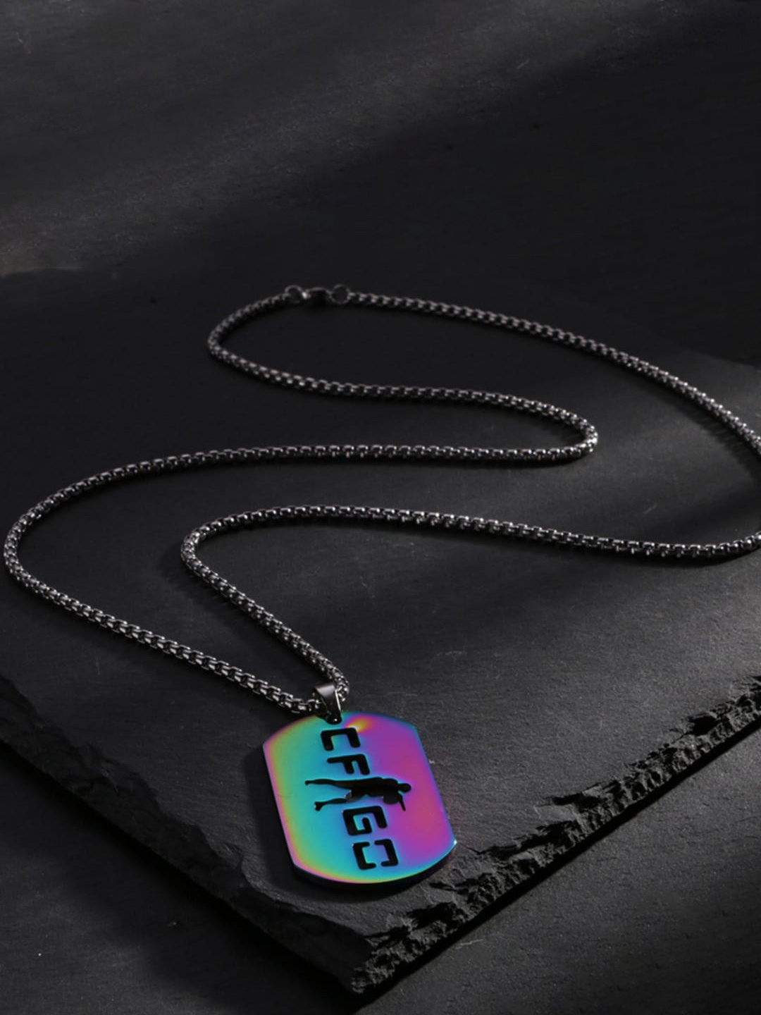 

SALTY Silver-Plated Contemporary Pendants With Chain