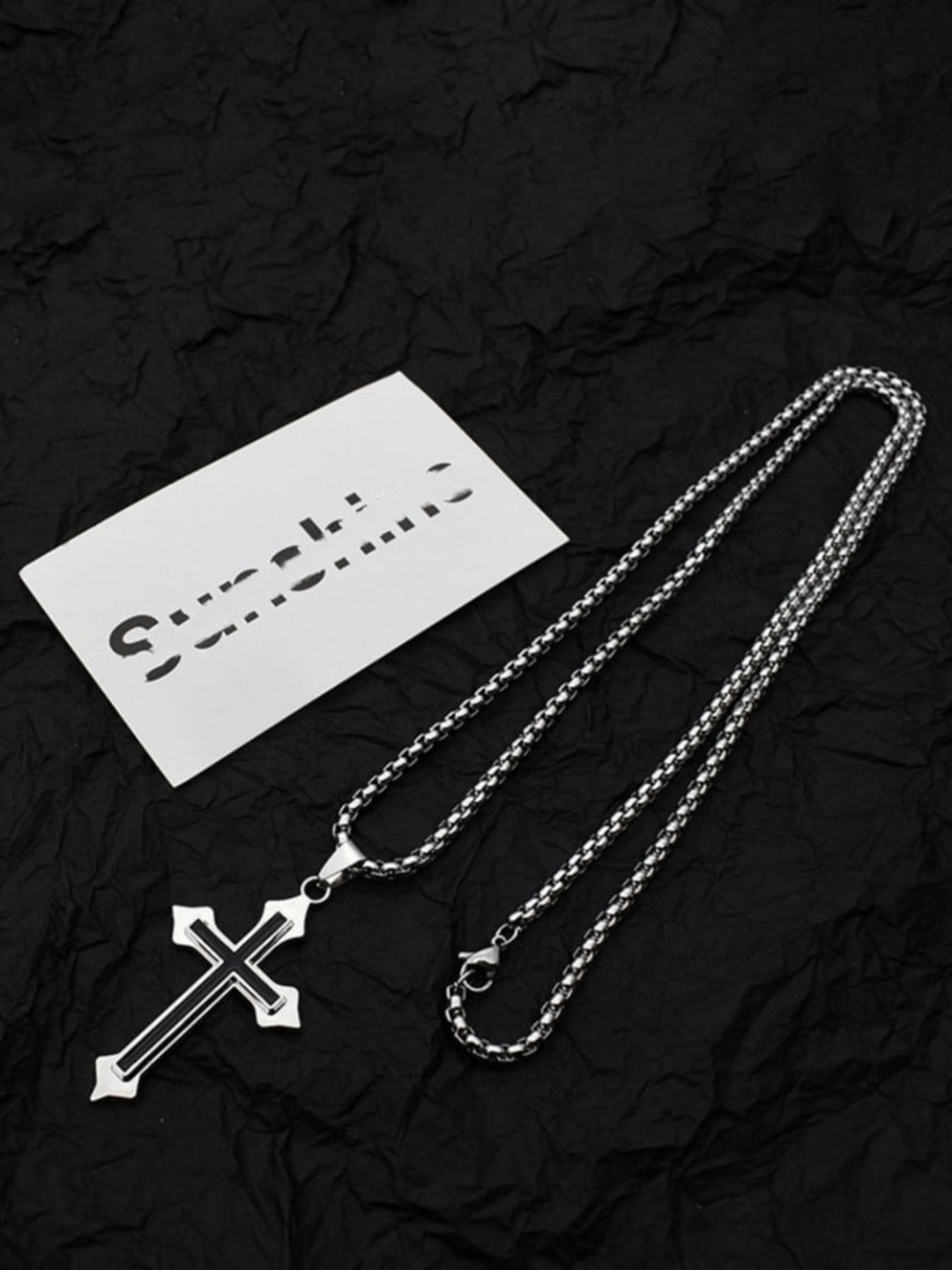 

SALTY Men Stainless Steel Contemporary Pendants with Chains, Silver