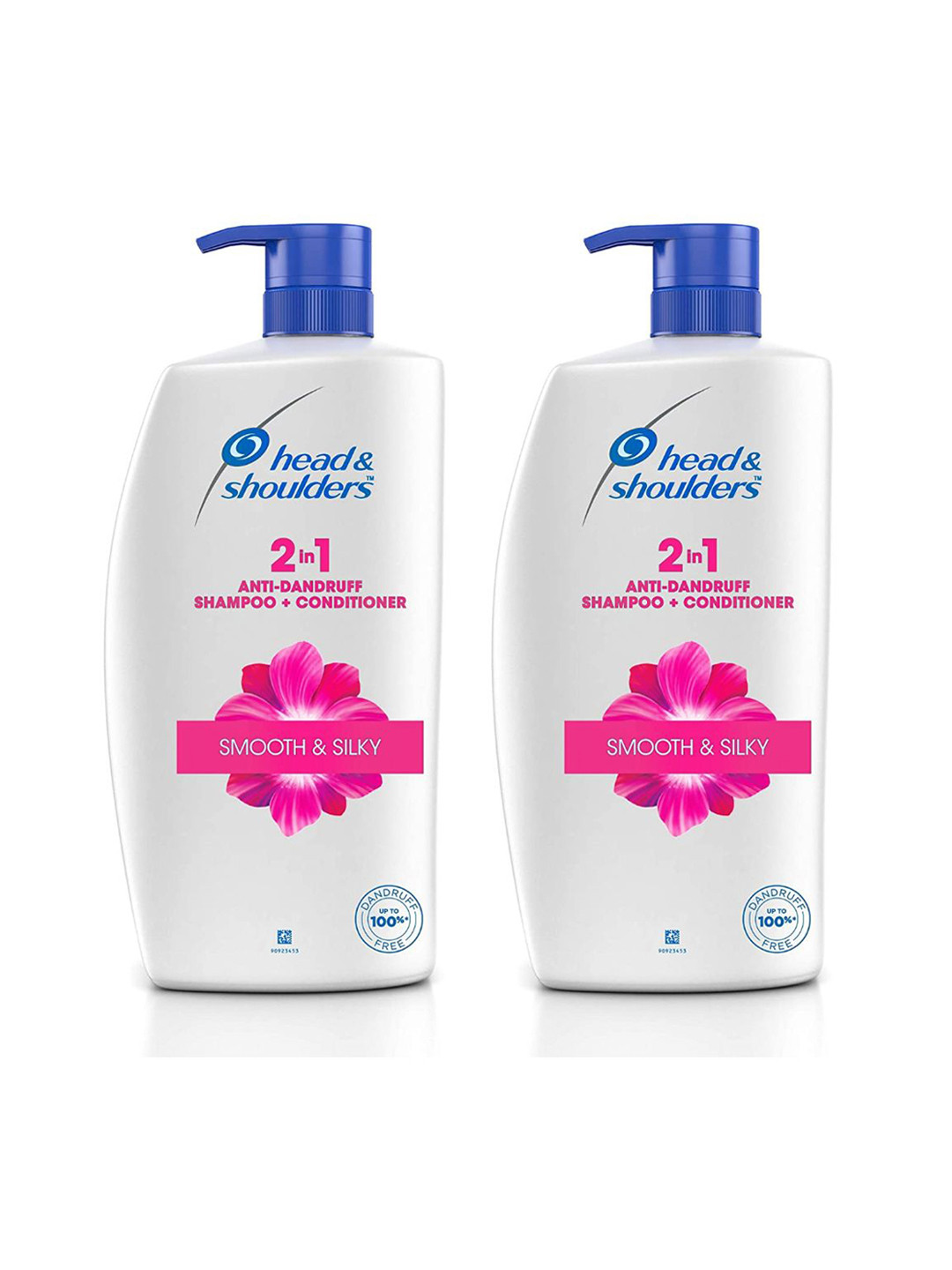 

Head & Shoulders Set of 2 Smooth & Silky Anti-Dandruff Shampoo + Conditioner - 1L each, White